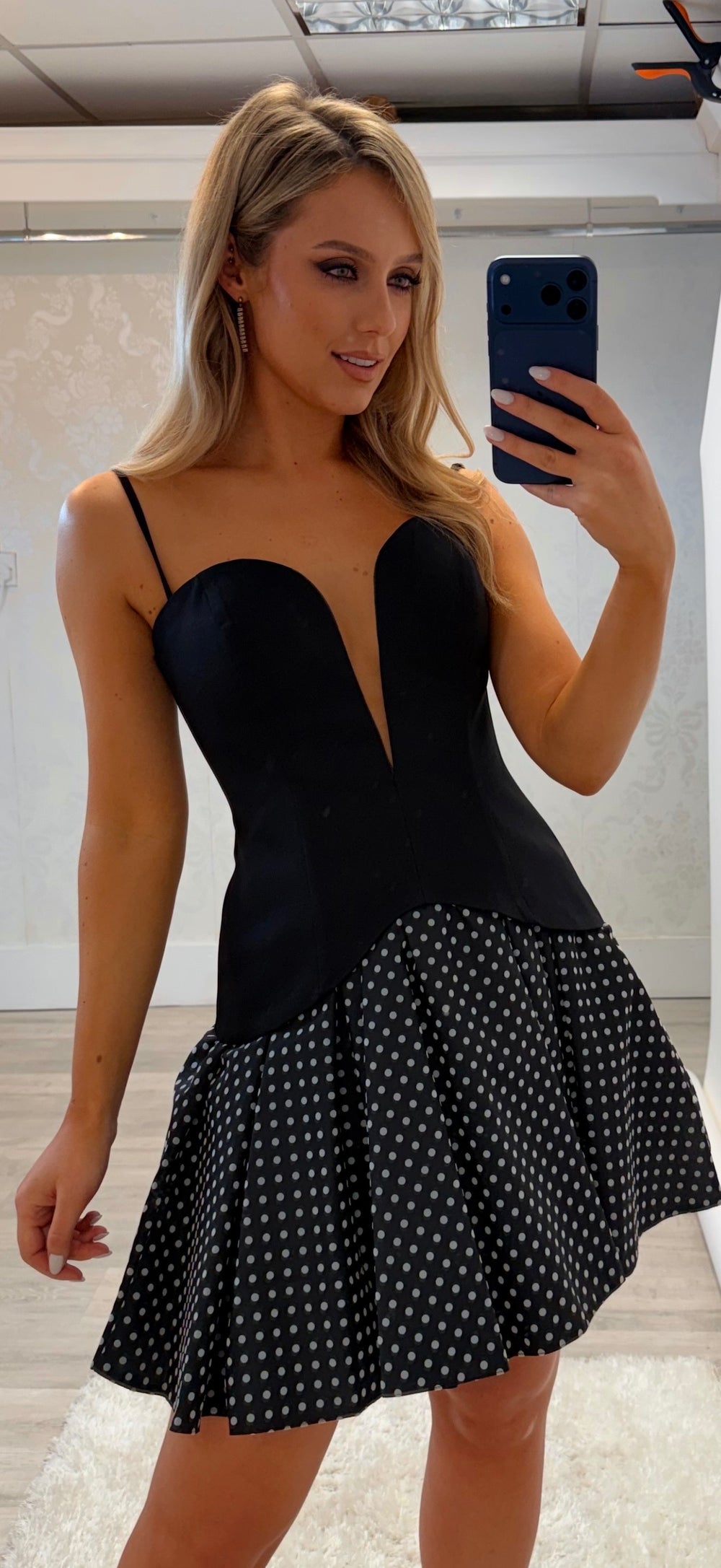 Black Polka Mini