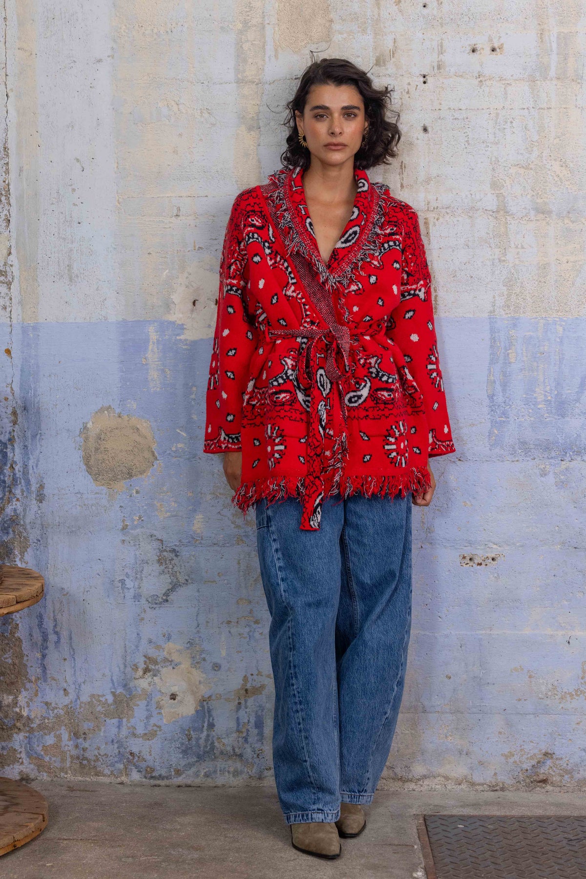 Red Wrap Cardi