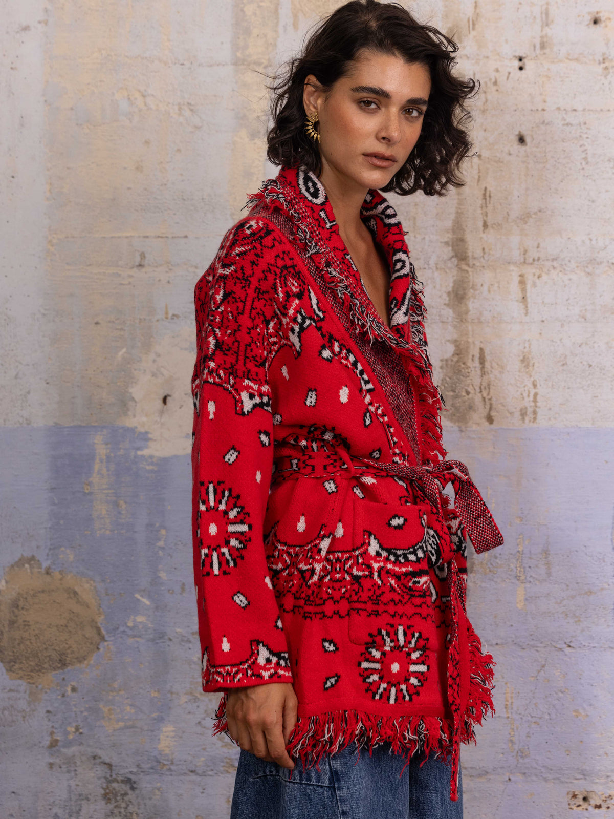 Red Wrap Cardi
