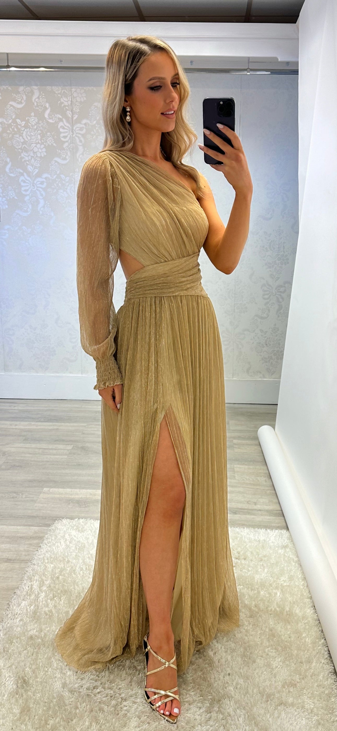 Gold Grecian Maxi