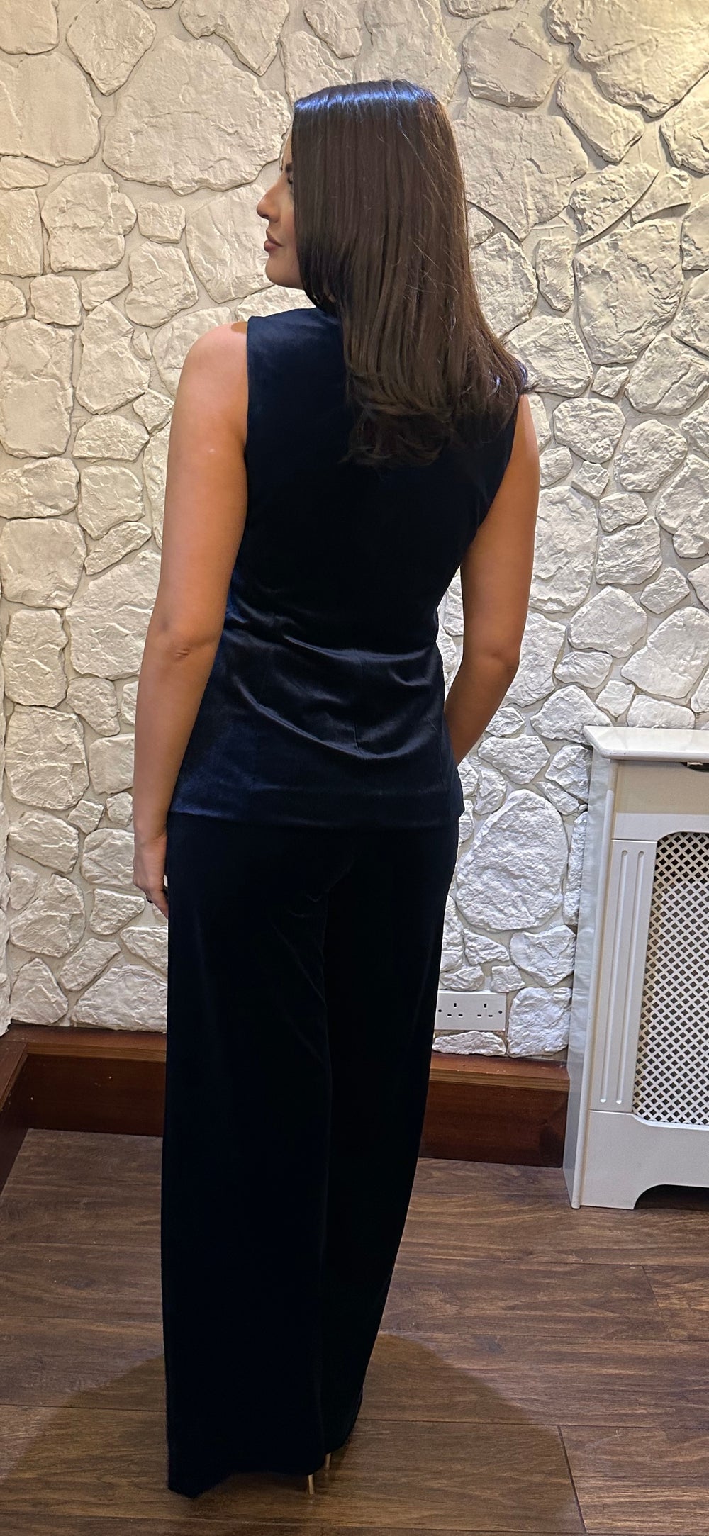 Navy Velvet Suit