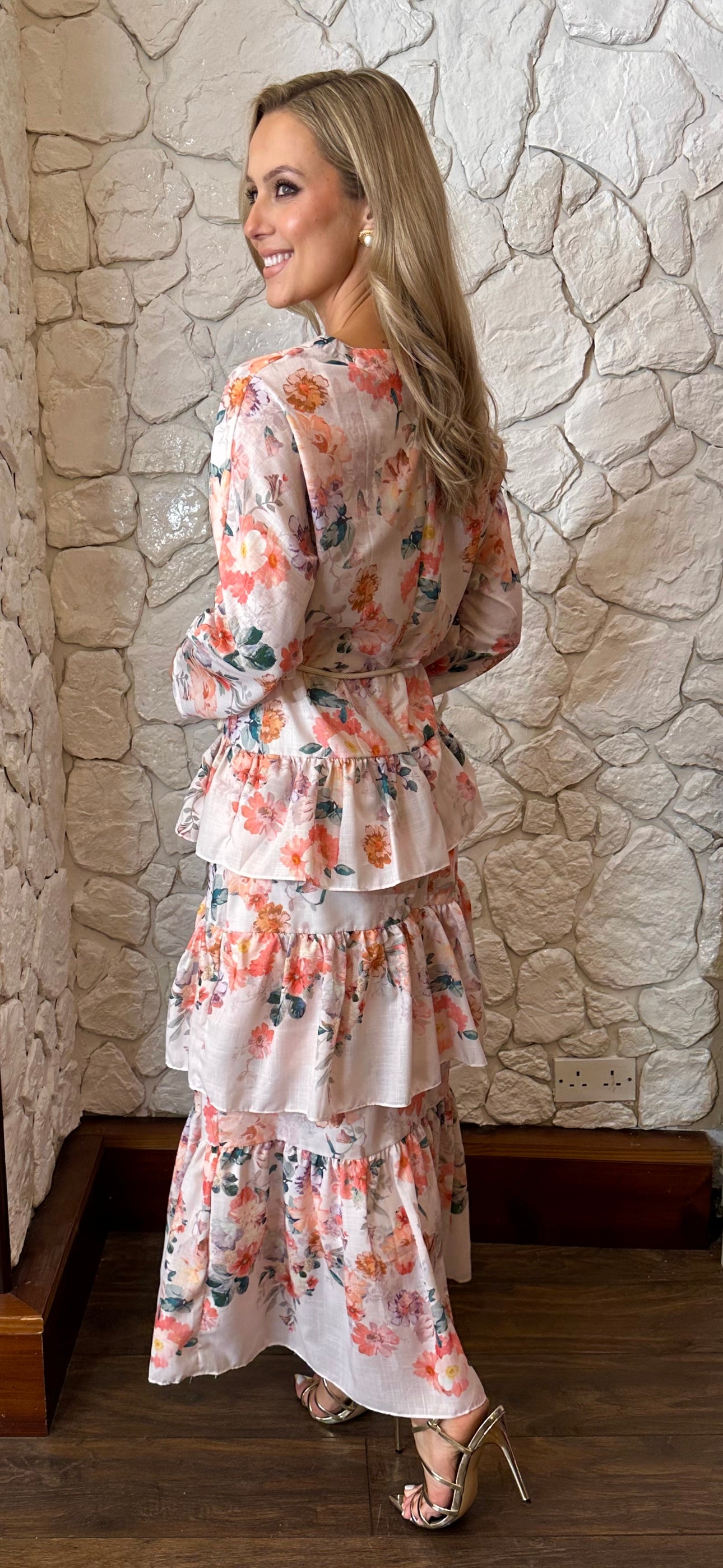 Layered Print Dress