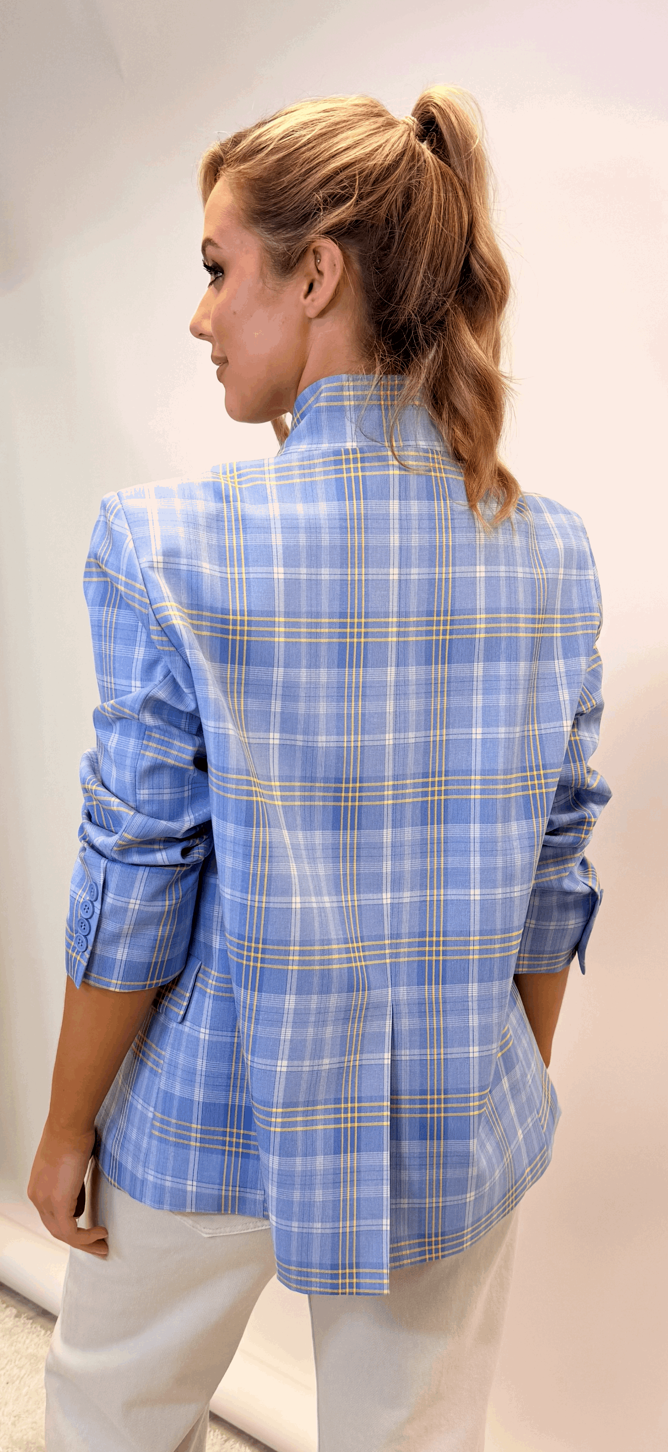 Blue Check Blazer