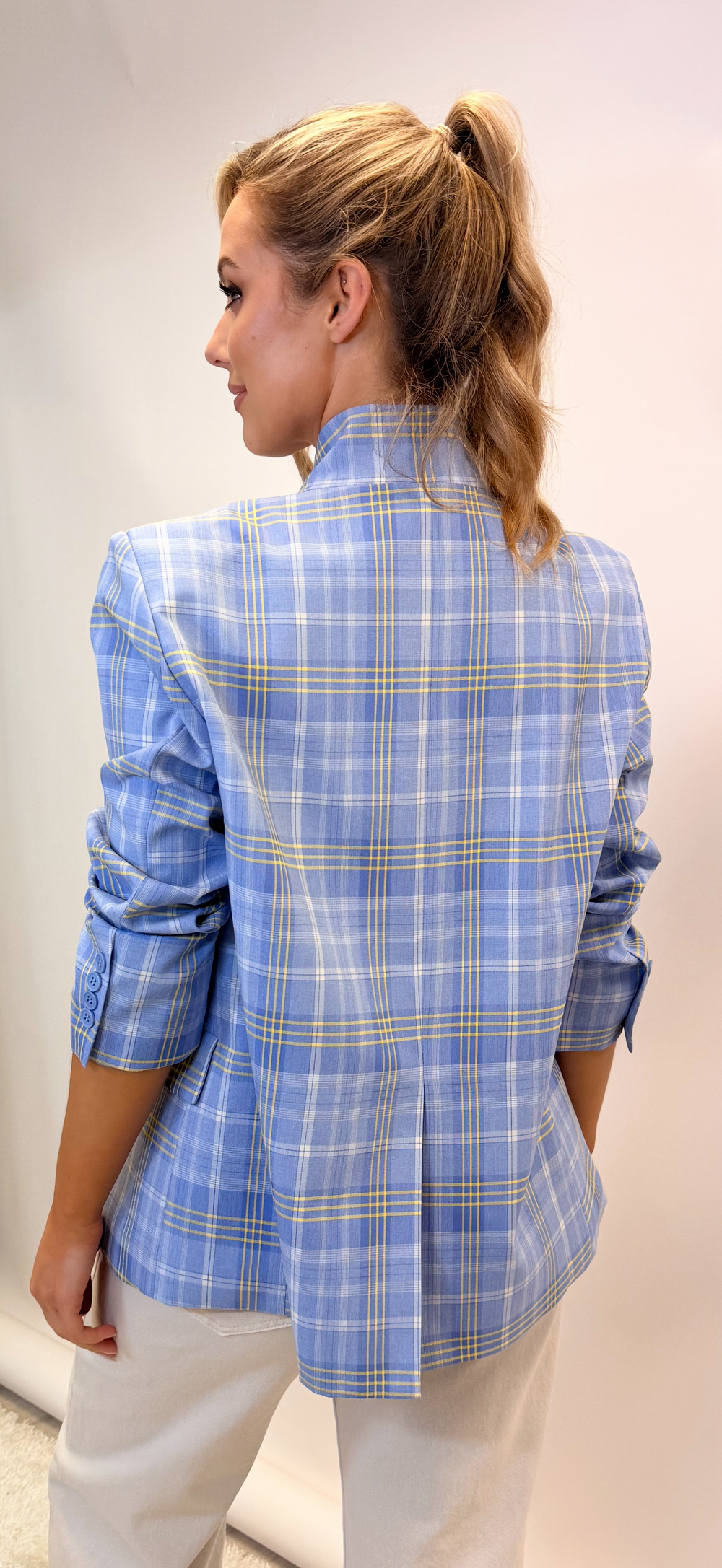 Blue Check Blazer