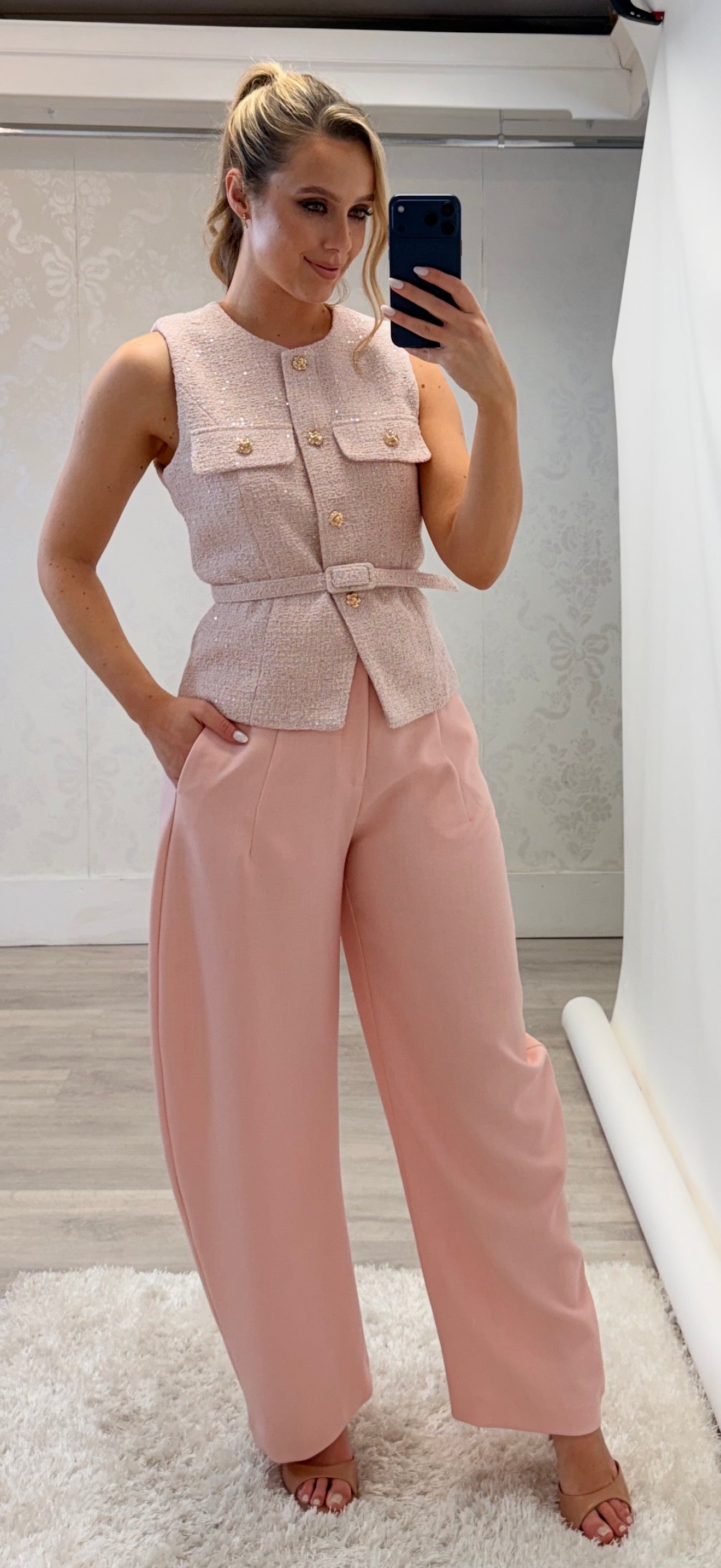 Pink Barrel Pants