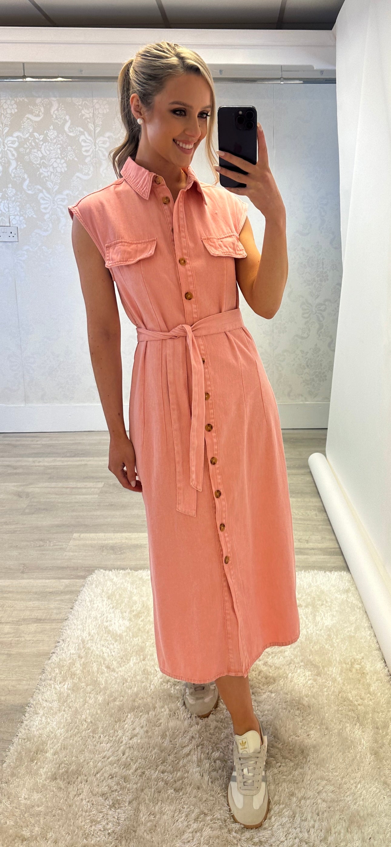 Pink Midi Denim