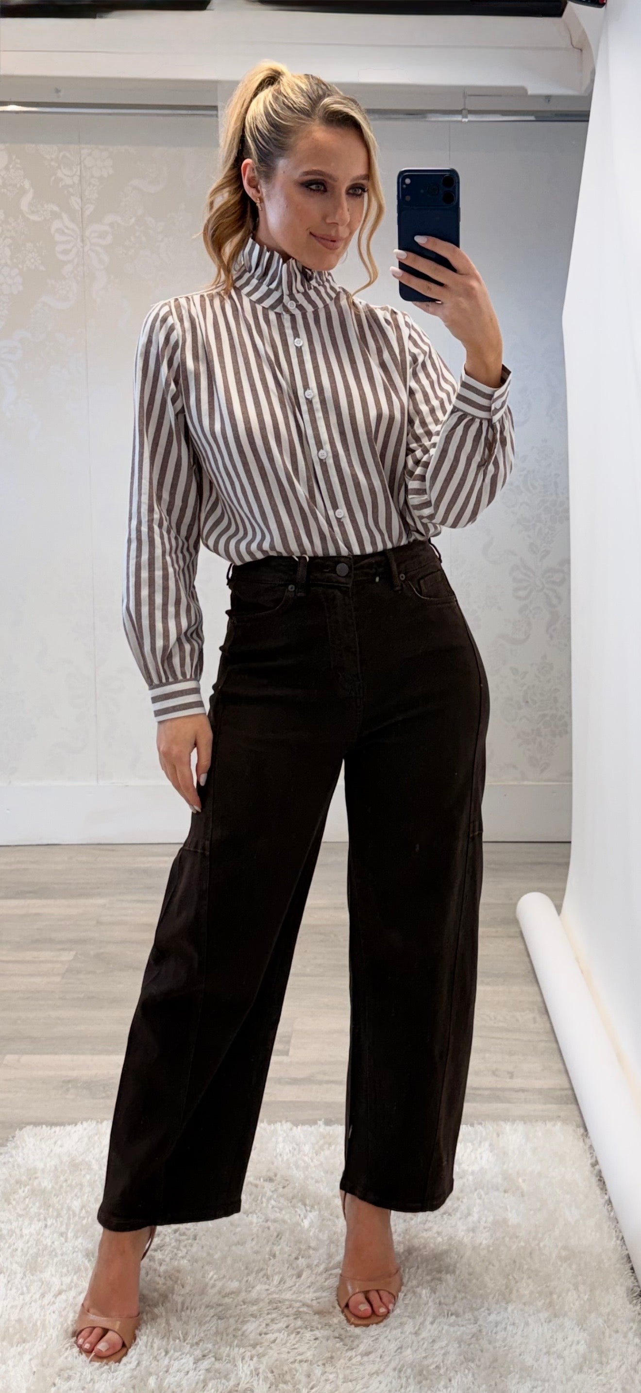 Brown Stripe Shirt