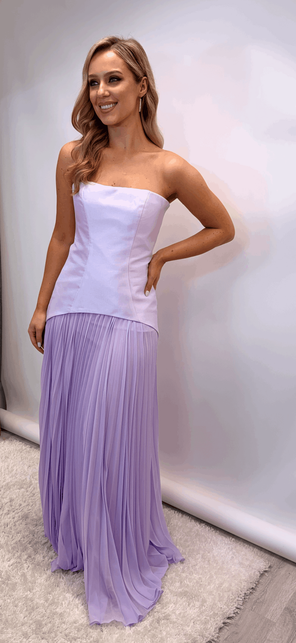 Lilac Pleat Maxi