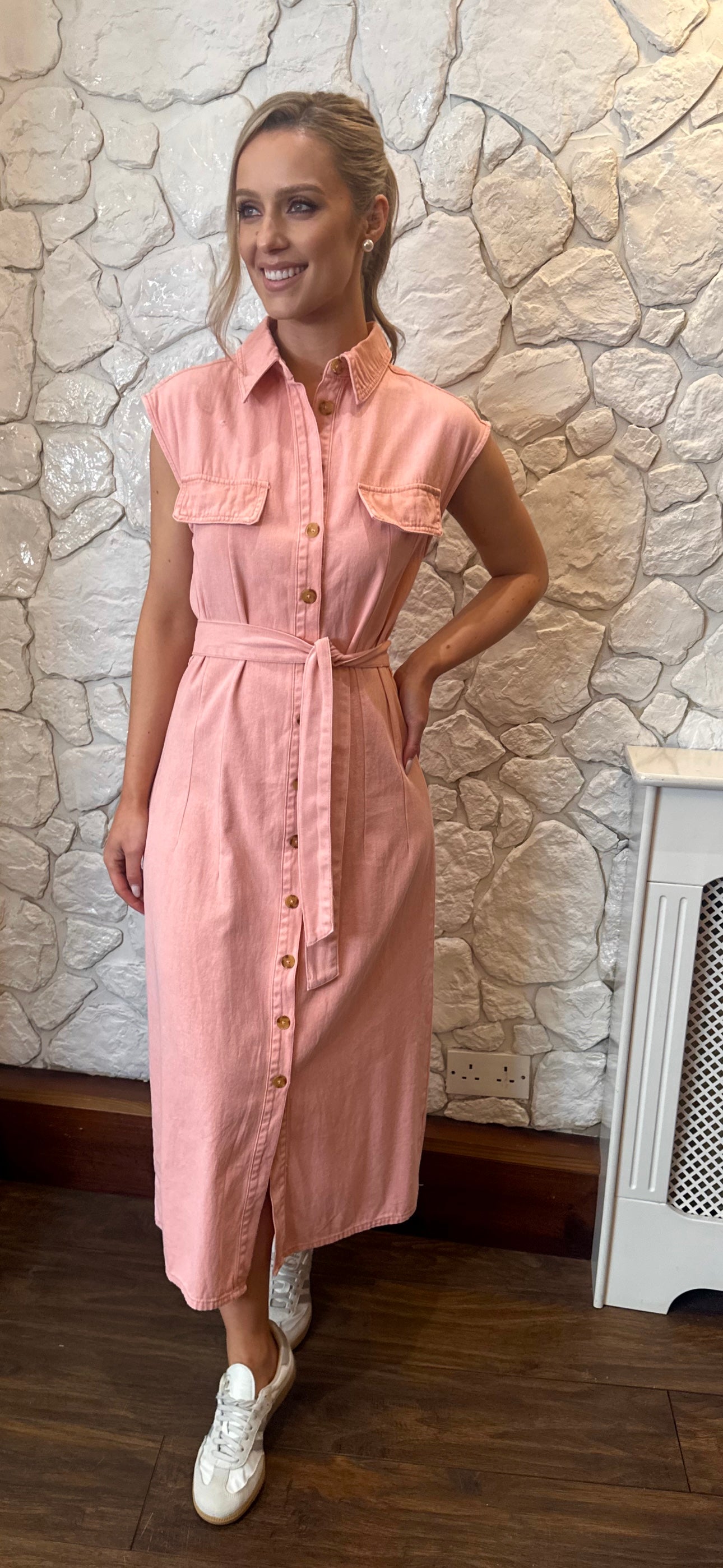 Pink Midi Denim