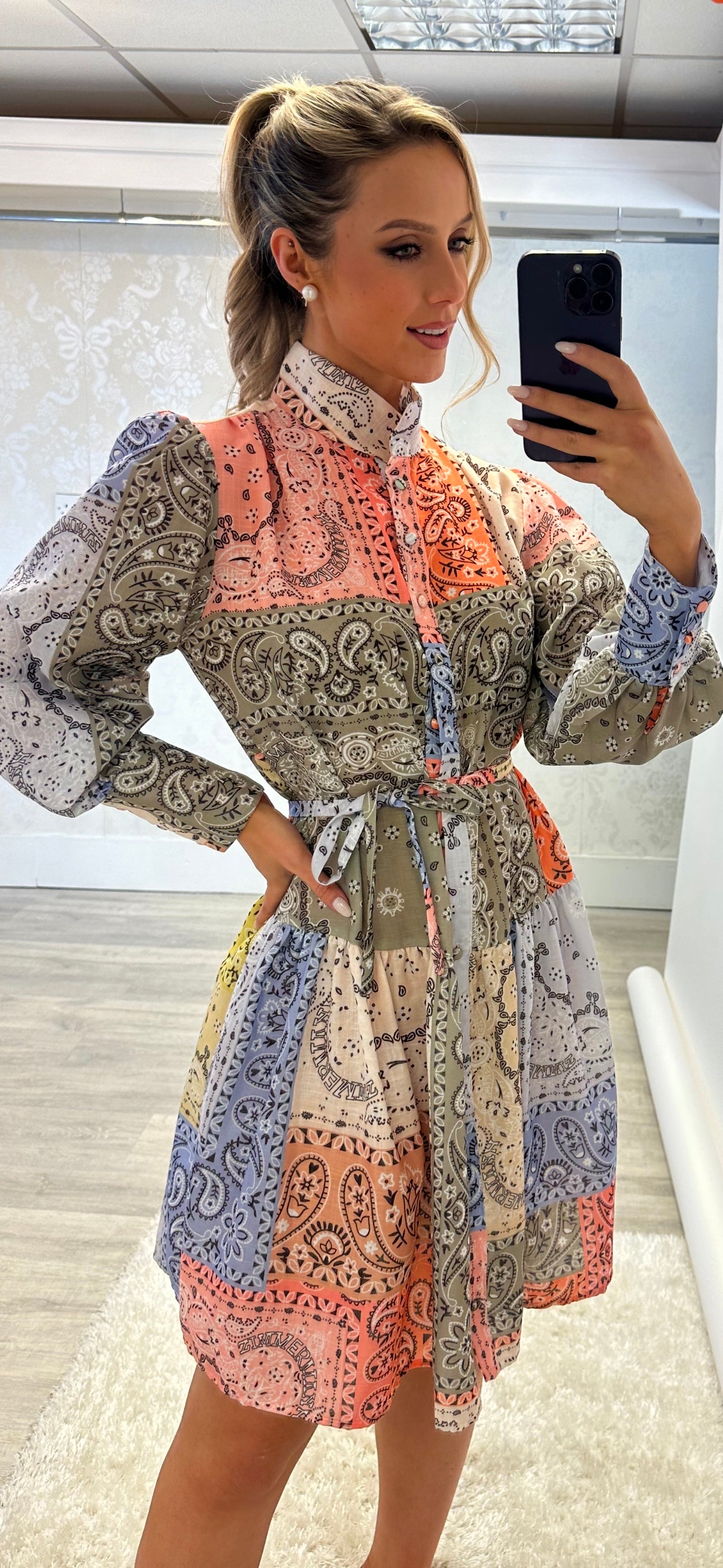 Paisley Mini Dress