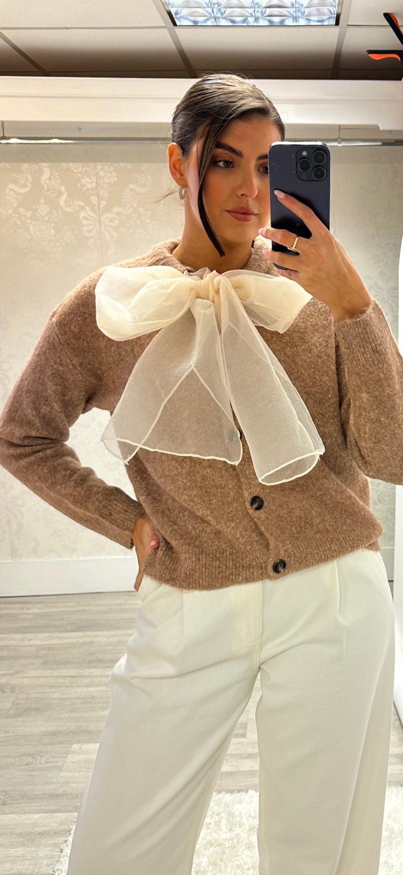 Bow Cardigan