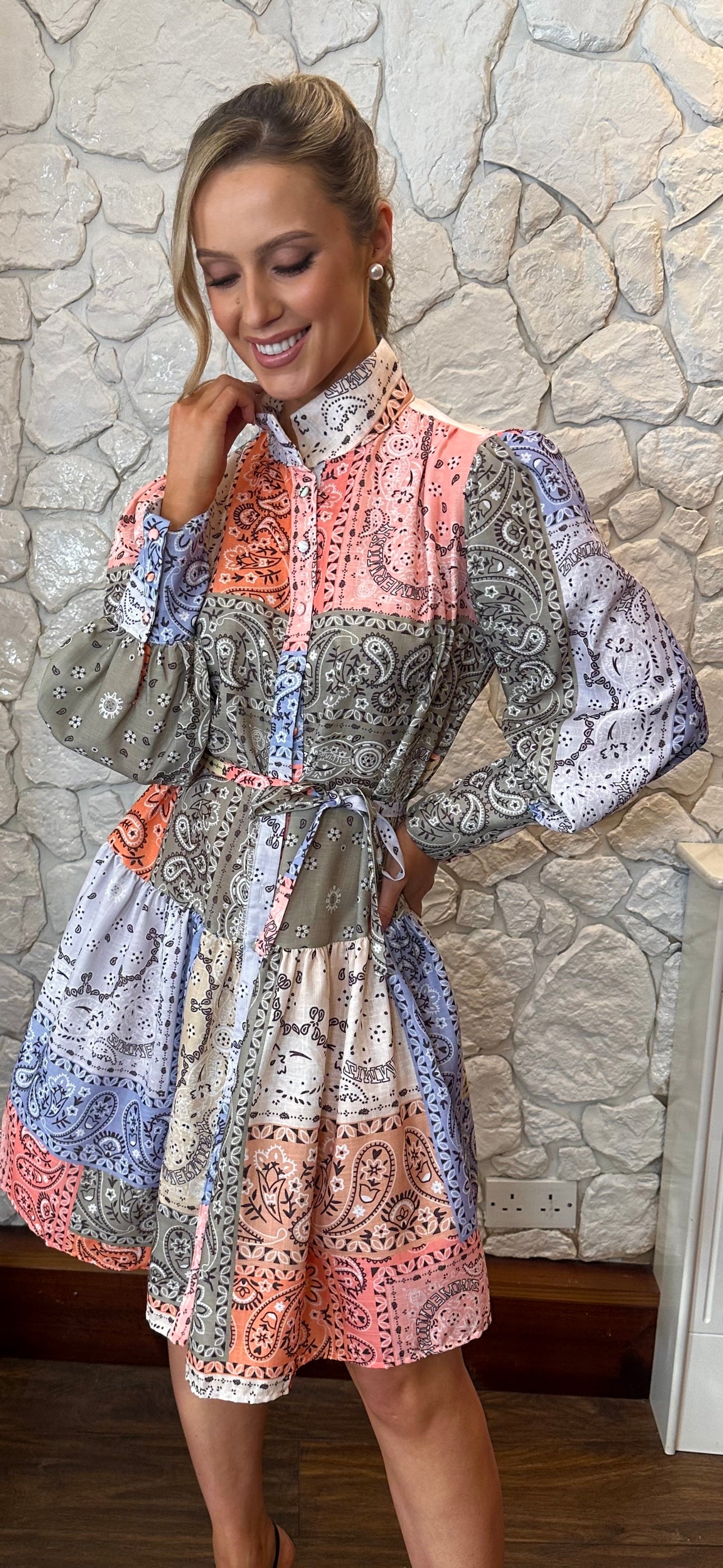 Paisley Mini Dress