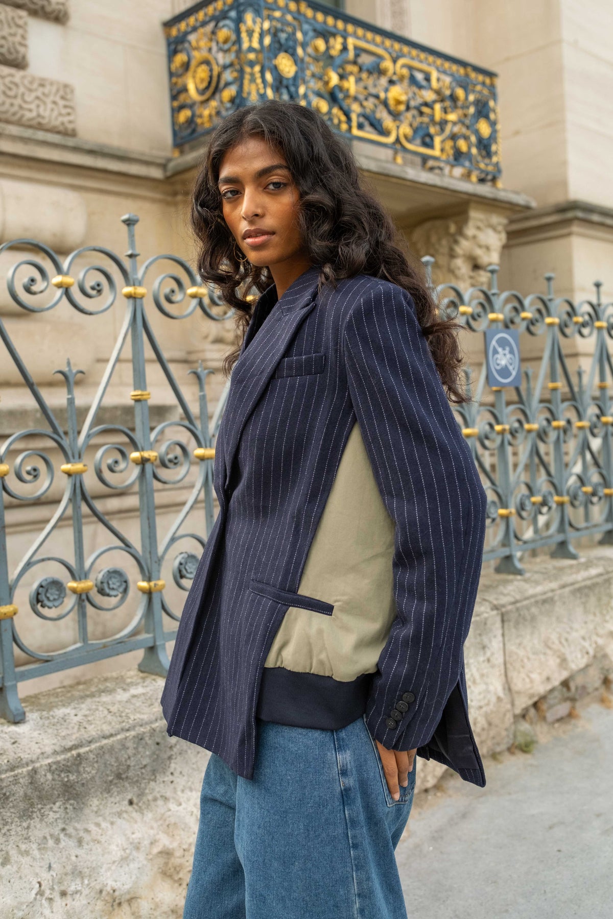 Navy Bomber Blazer