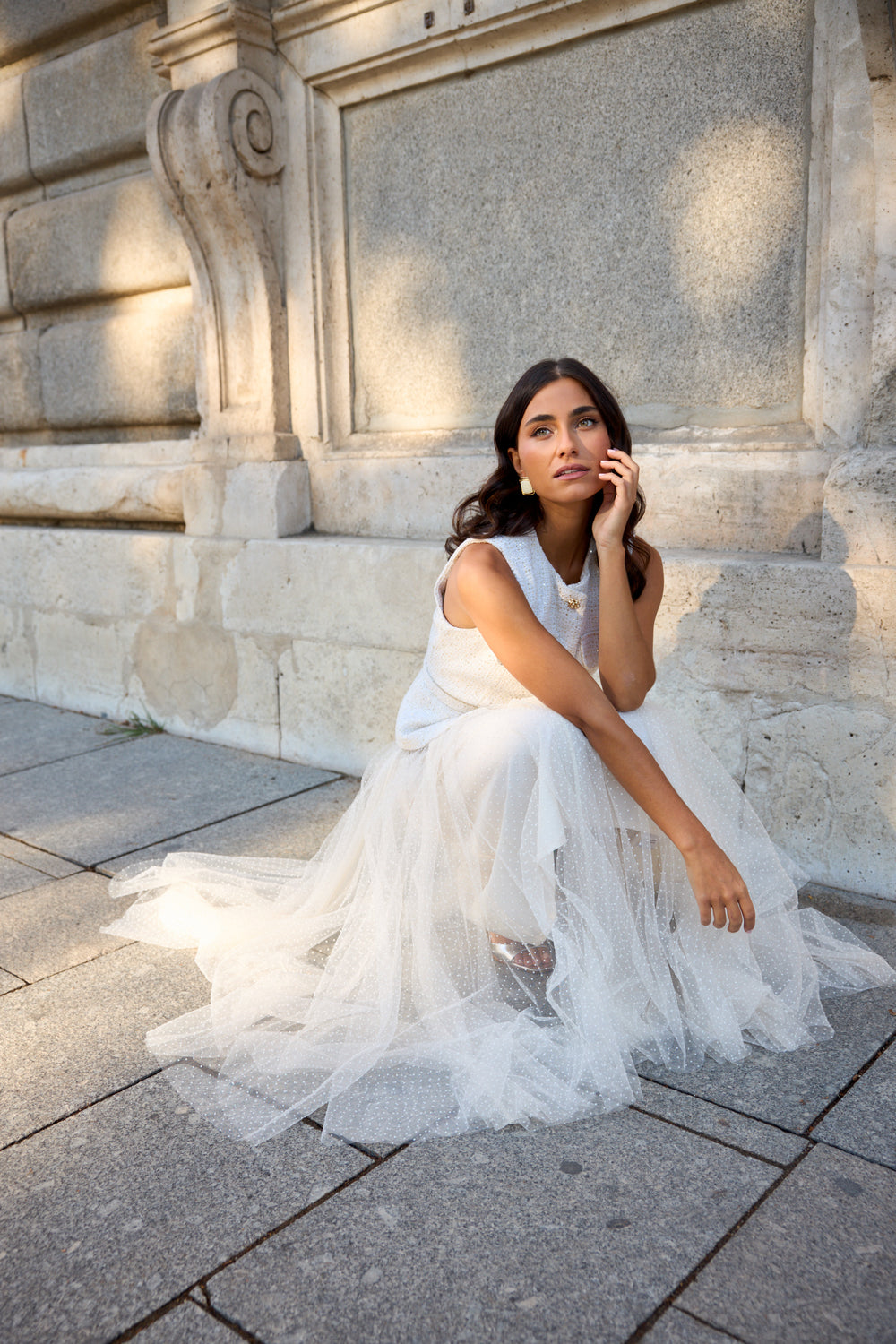 Nude Polka Tulle