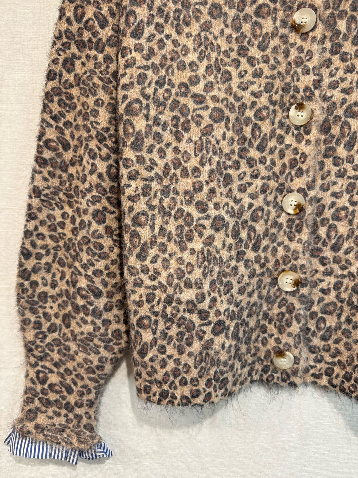 Stripe Cheetah Knit