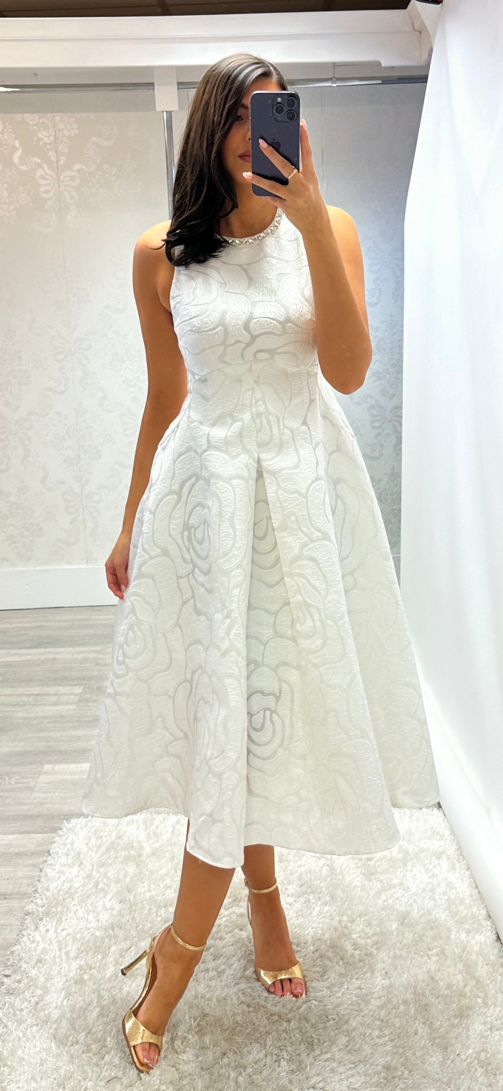 White Embellish Flare