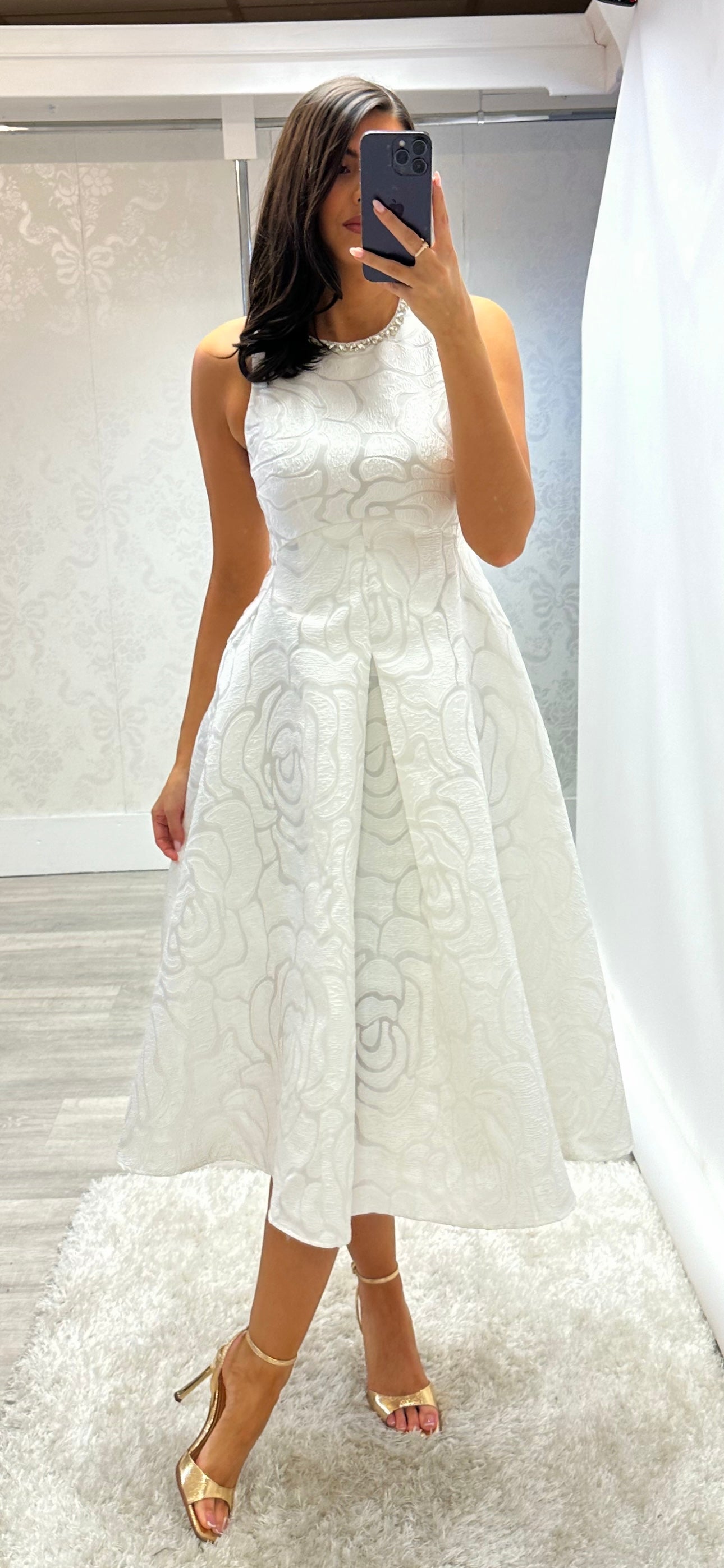 White Embellish Flare