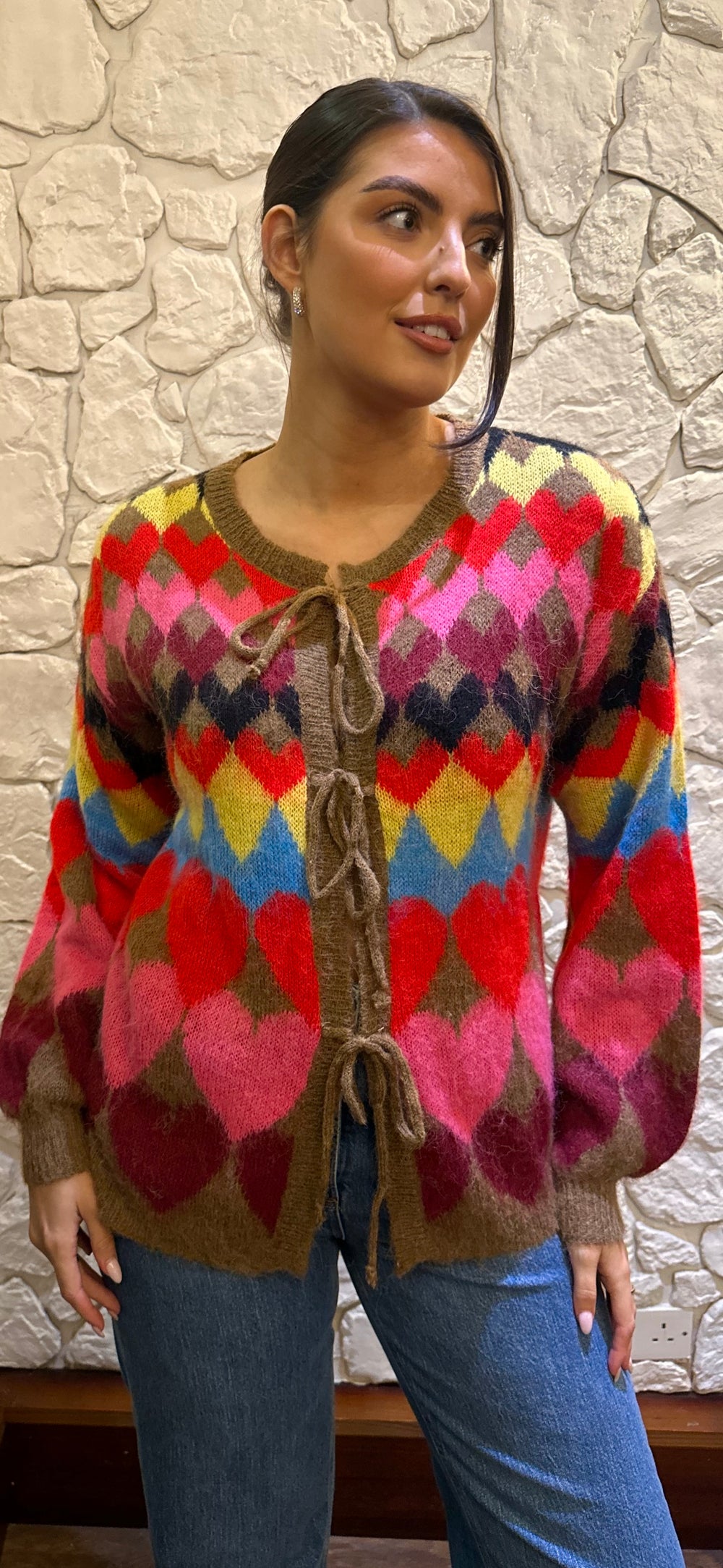 Choco Heart Knit