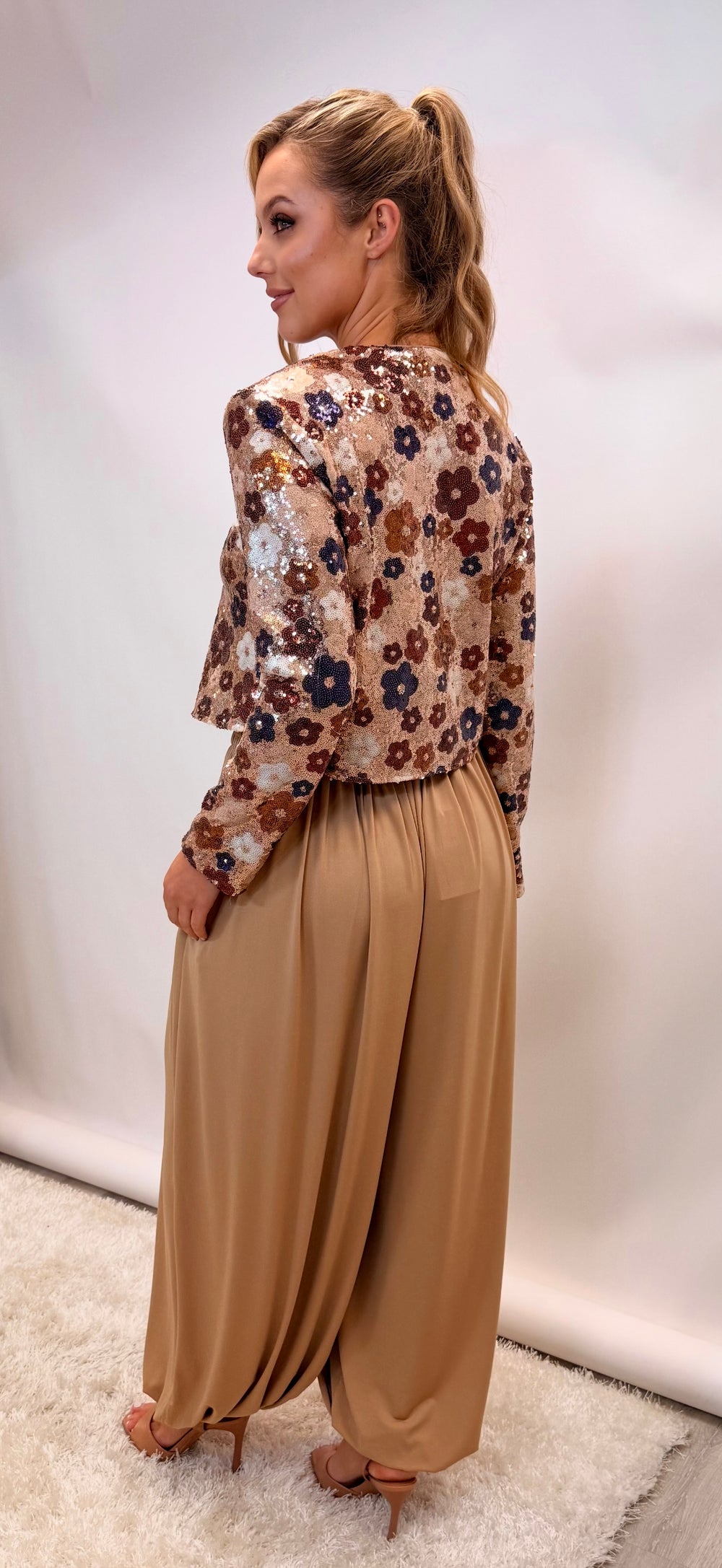 Beige Billow Pants