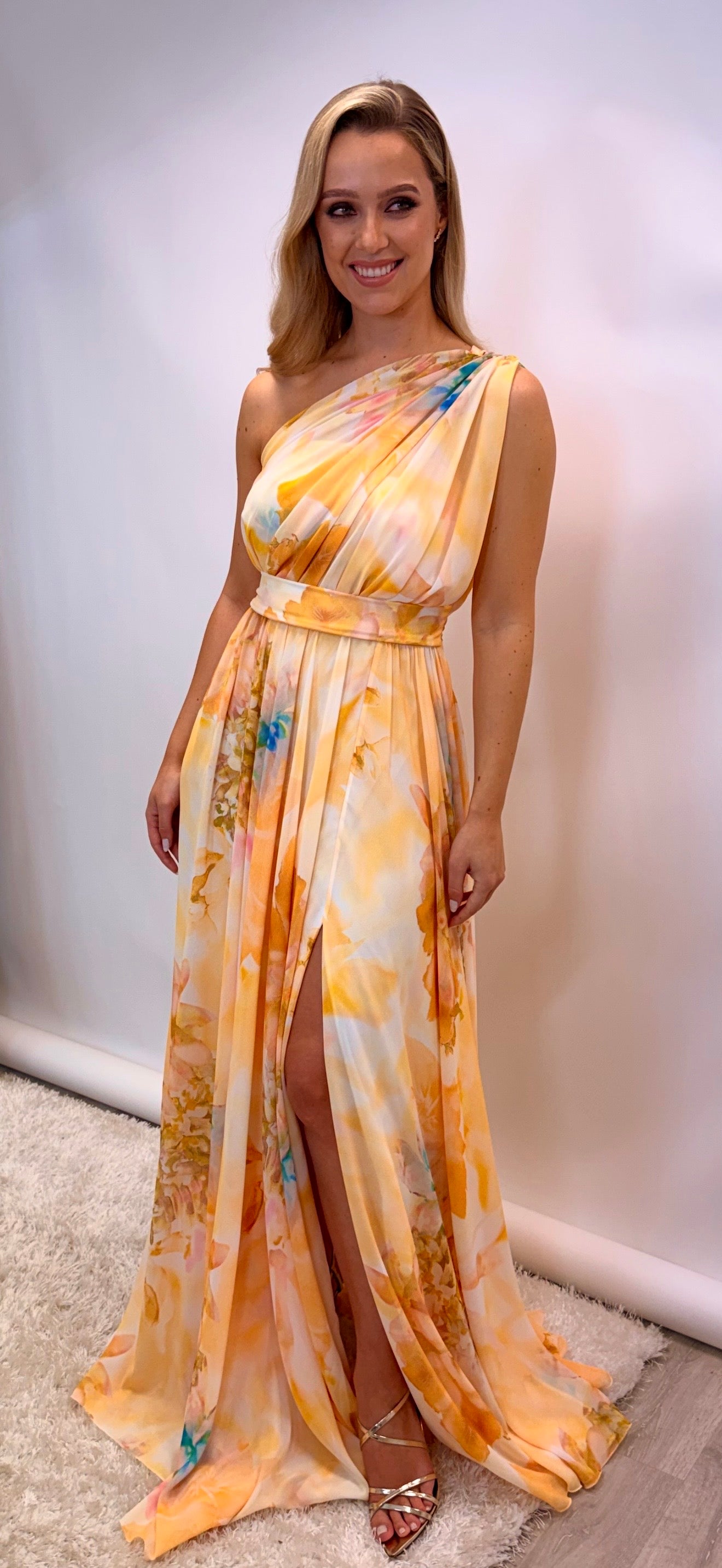 Lemon Floral Maxi