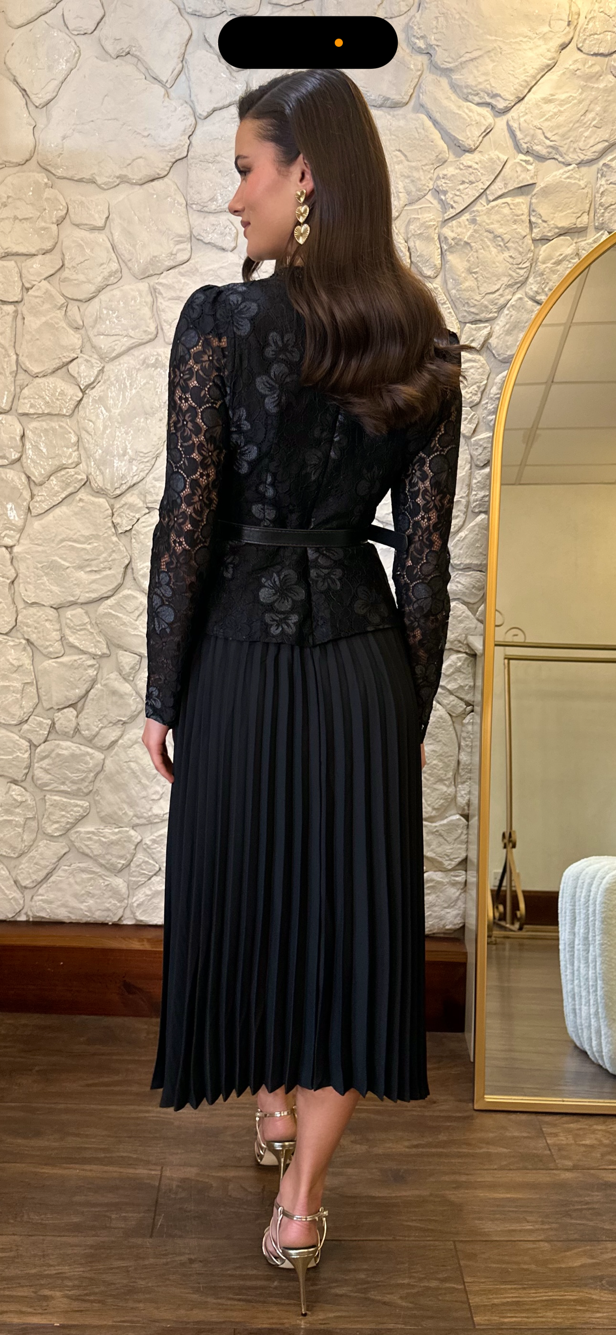 Black Lace Midi