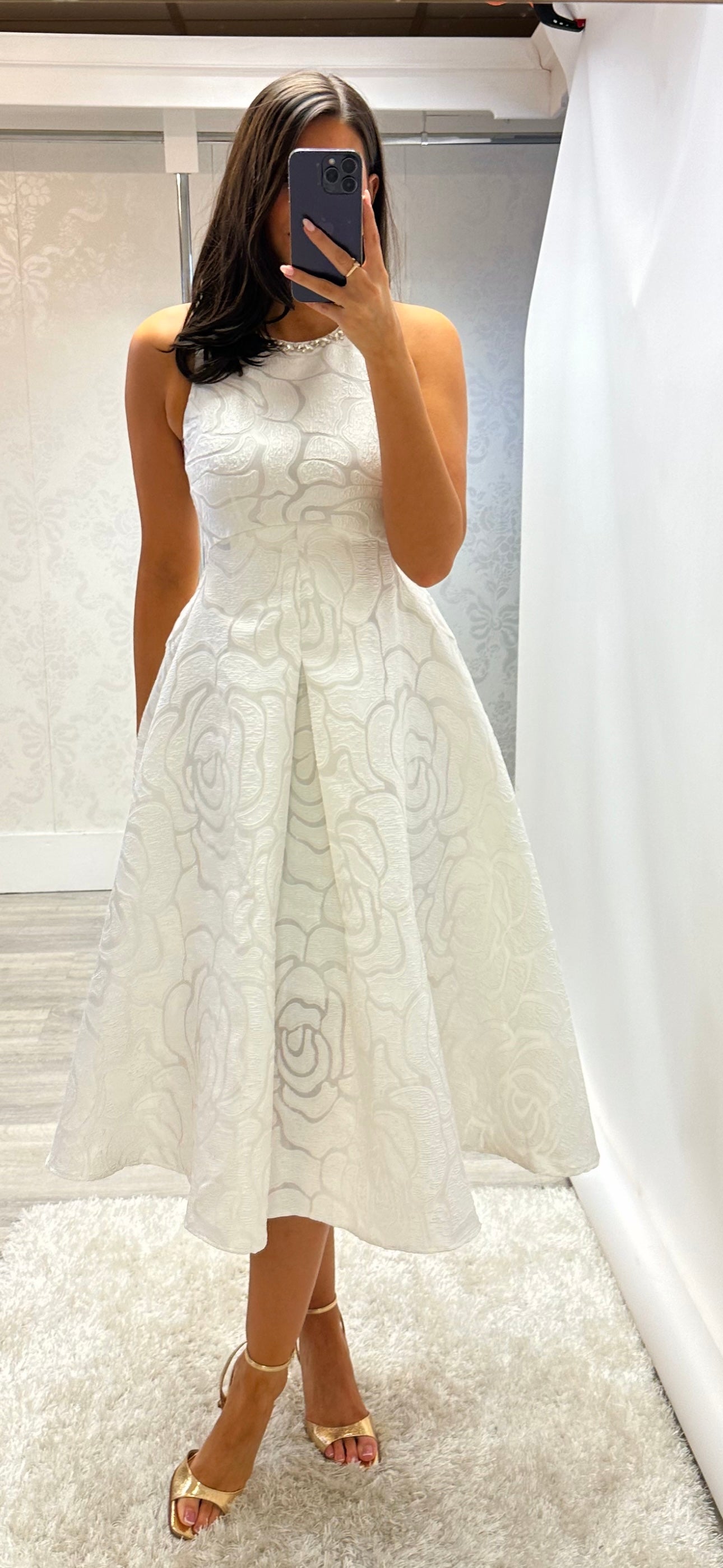 White Embellish Flare