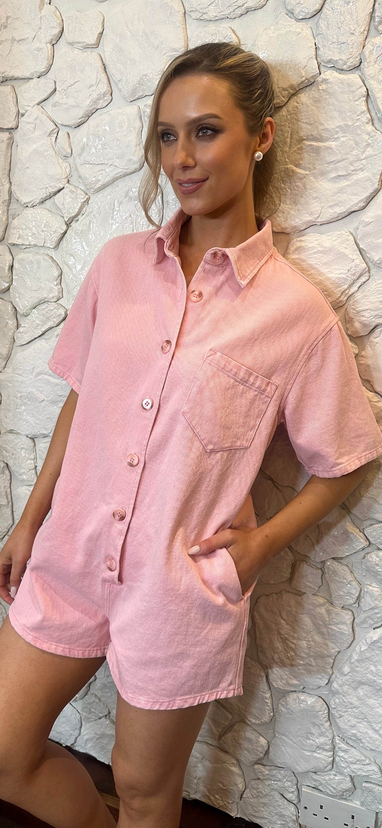 Pink Playsuit