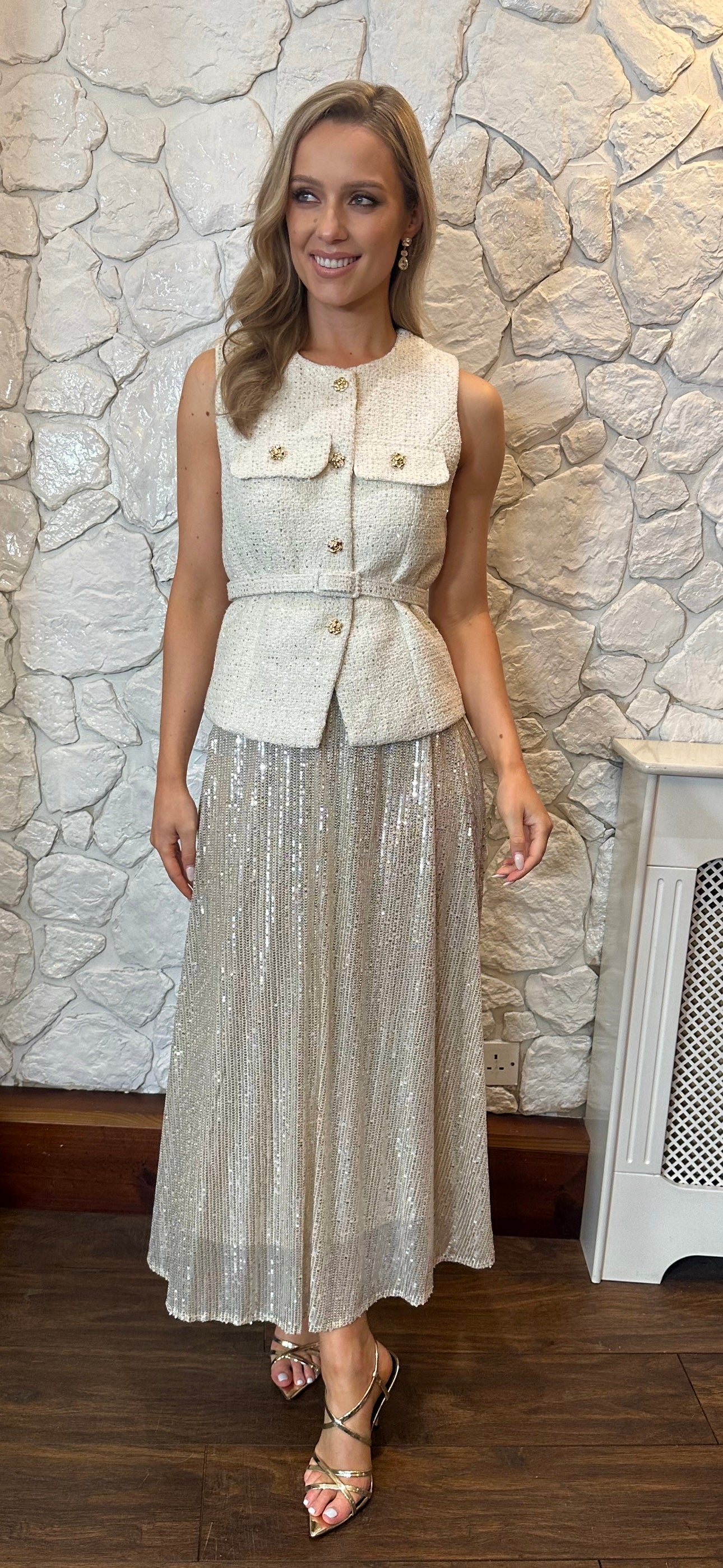 Ivory Speckle Waistcoat