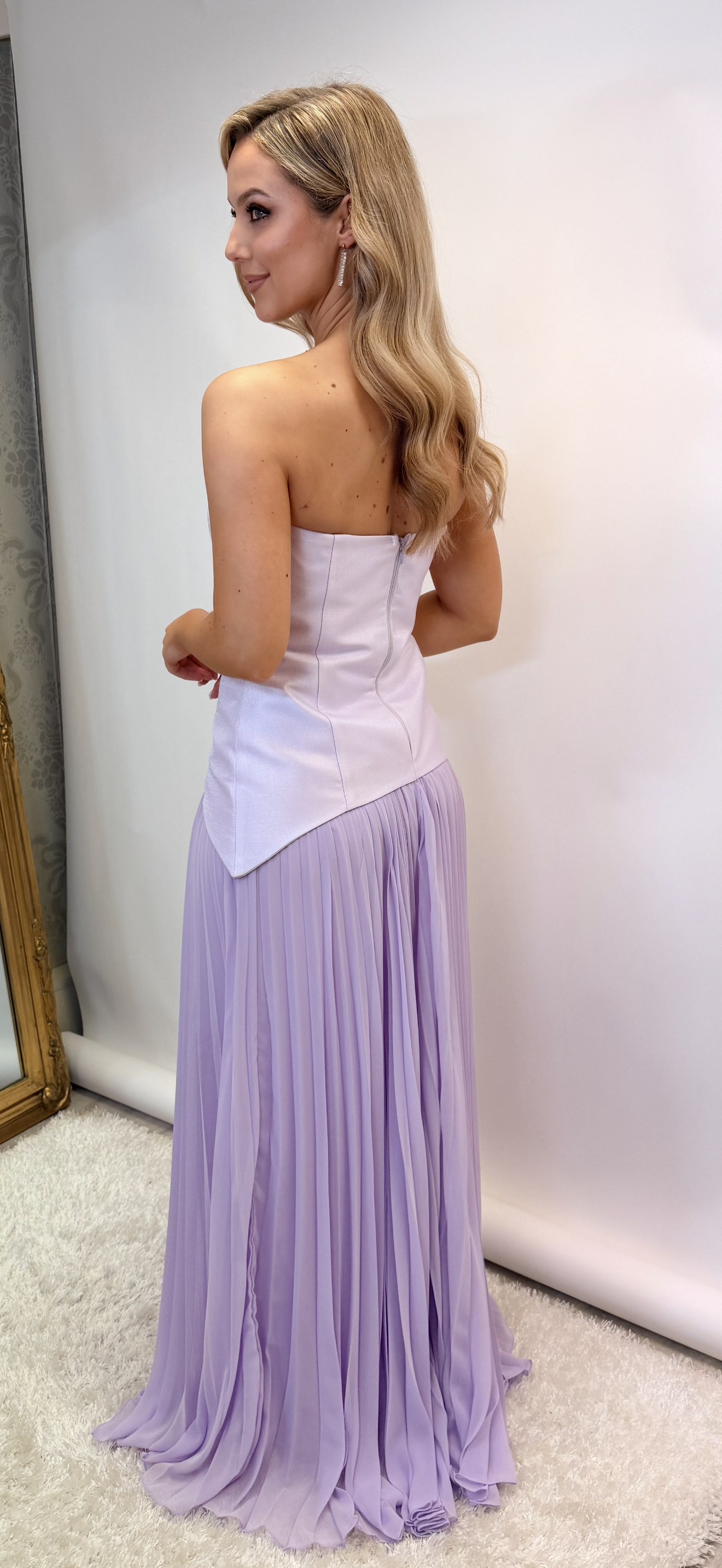 Lilac Pleat Maxi