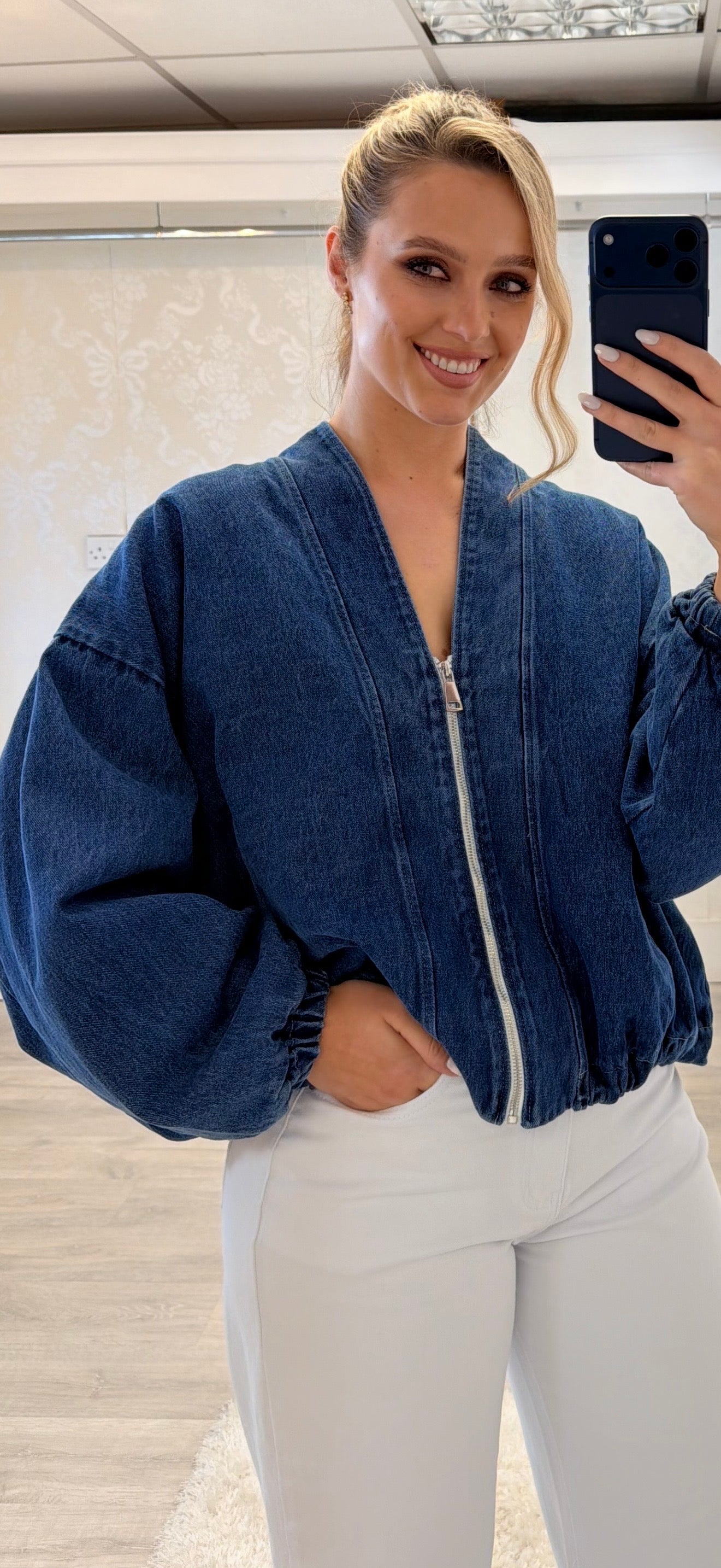 Zip Denim Jacket