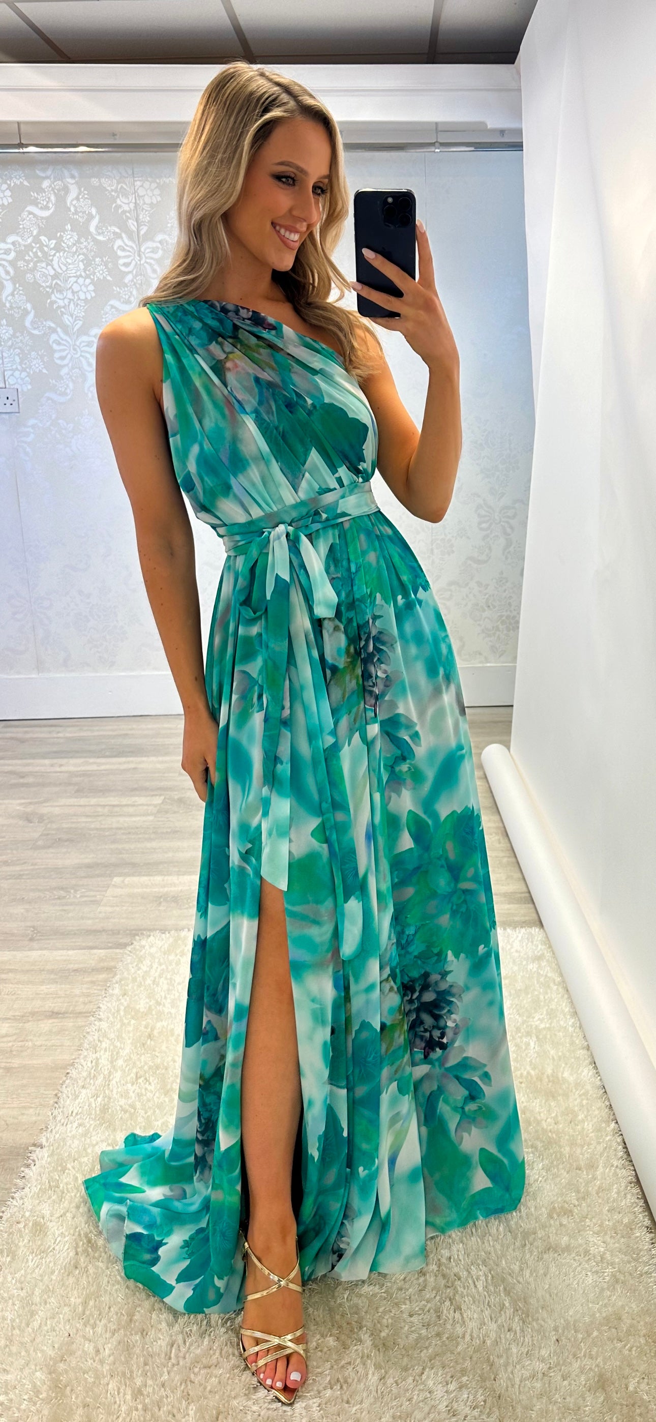 Green Floral Maxi