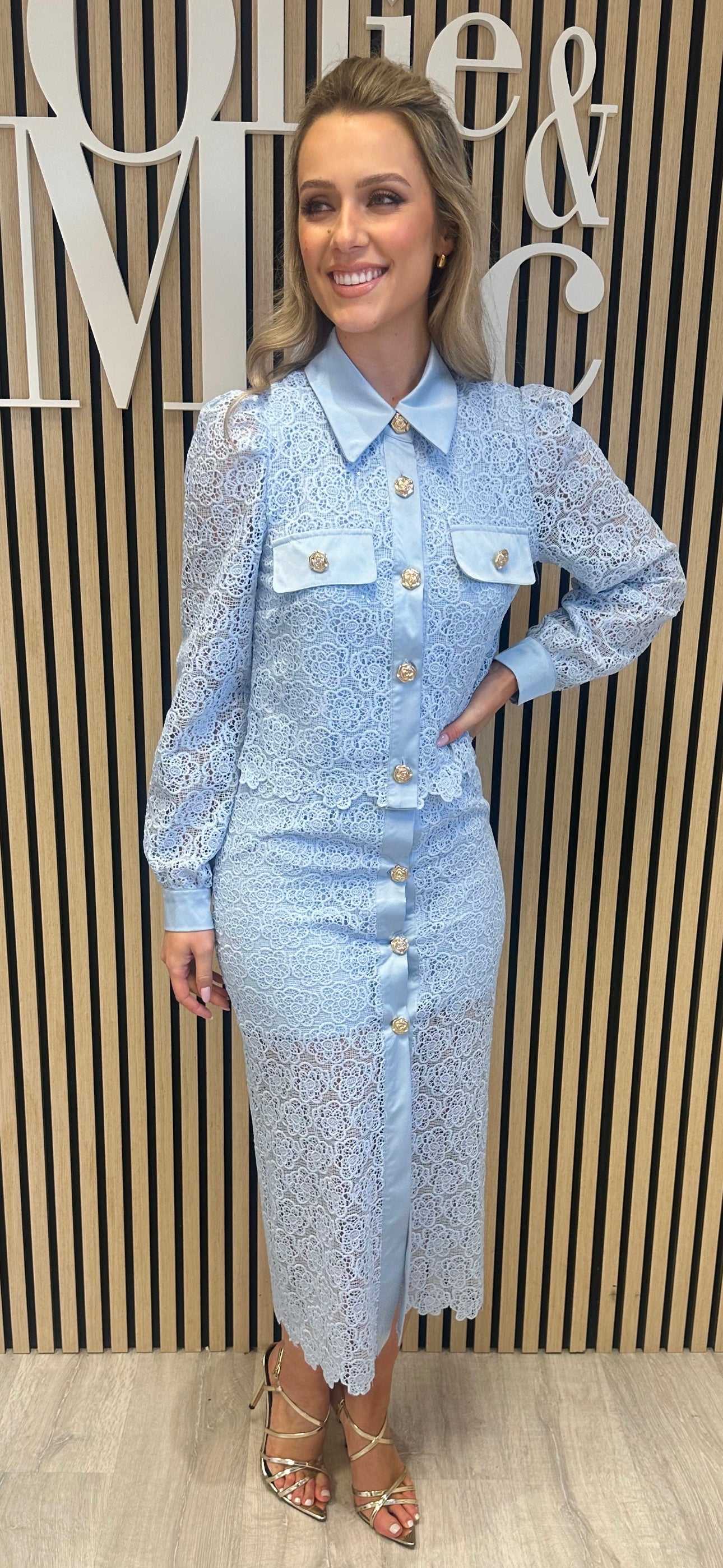 Blue Lace Set