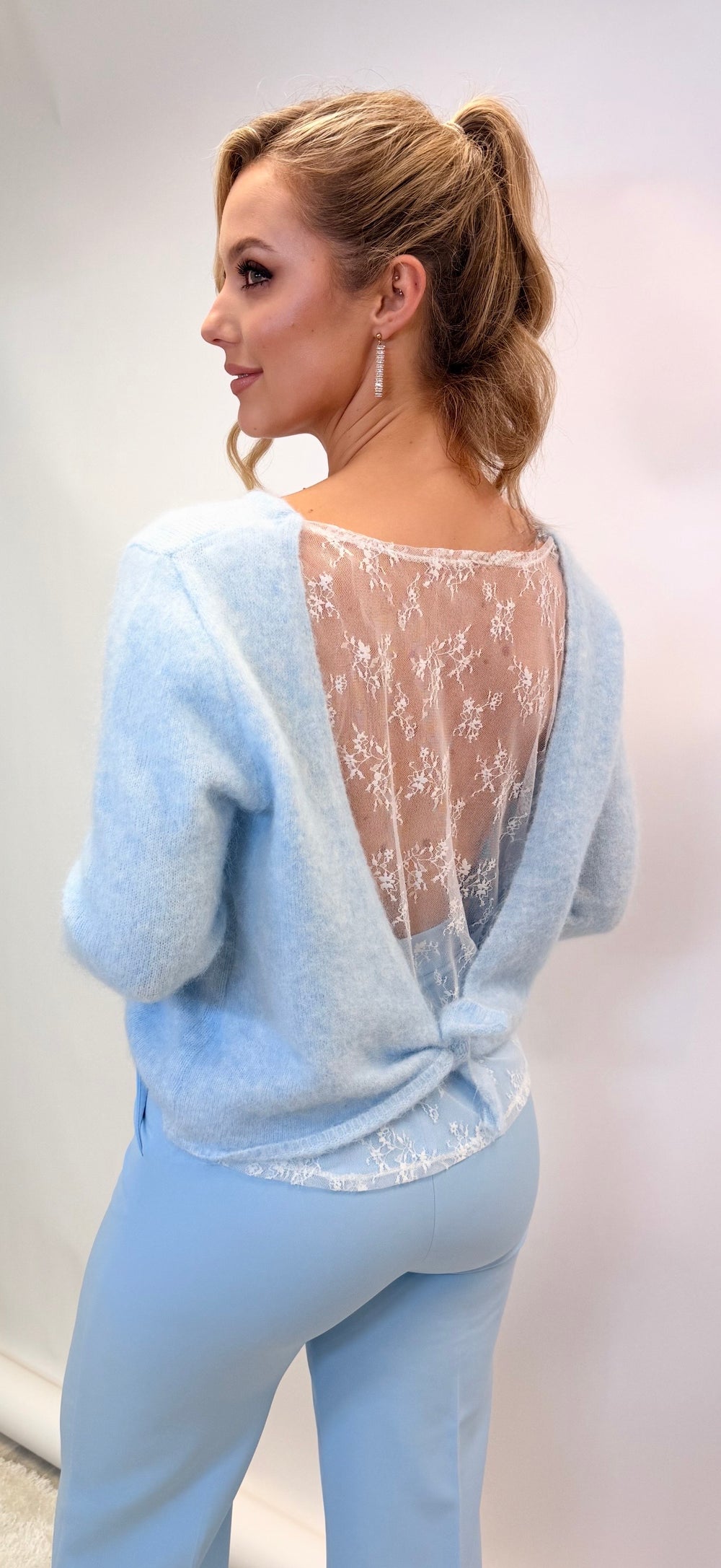 Powder Bow Knit