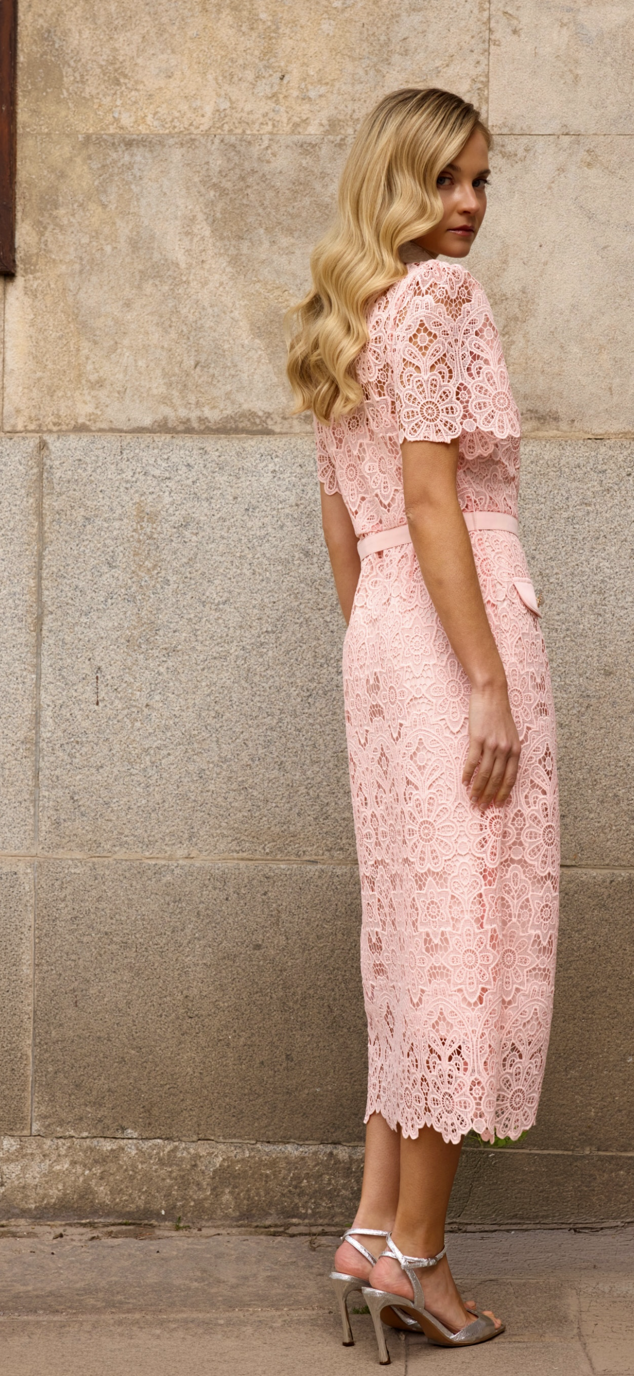 Pink Lace Dress
