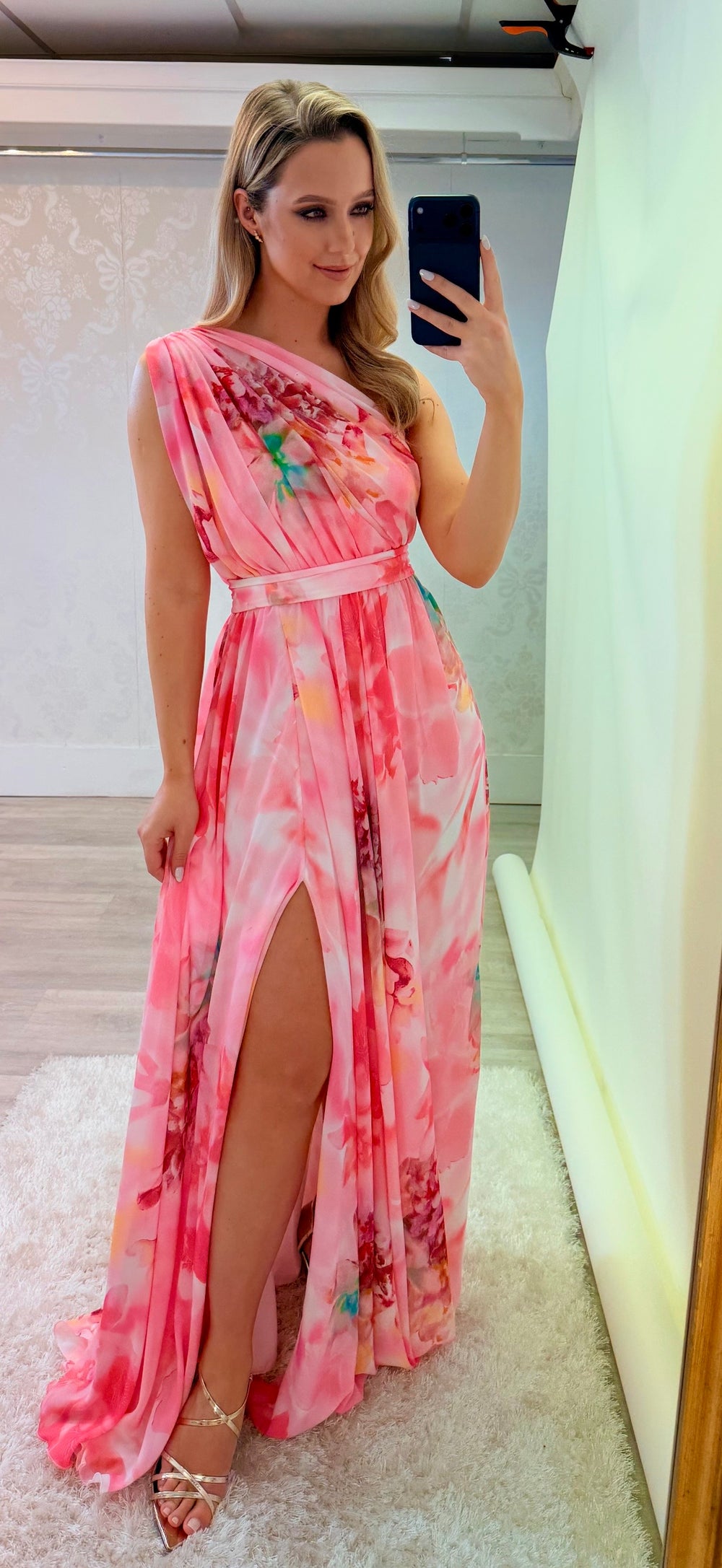 Pink Floral Maxi