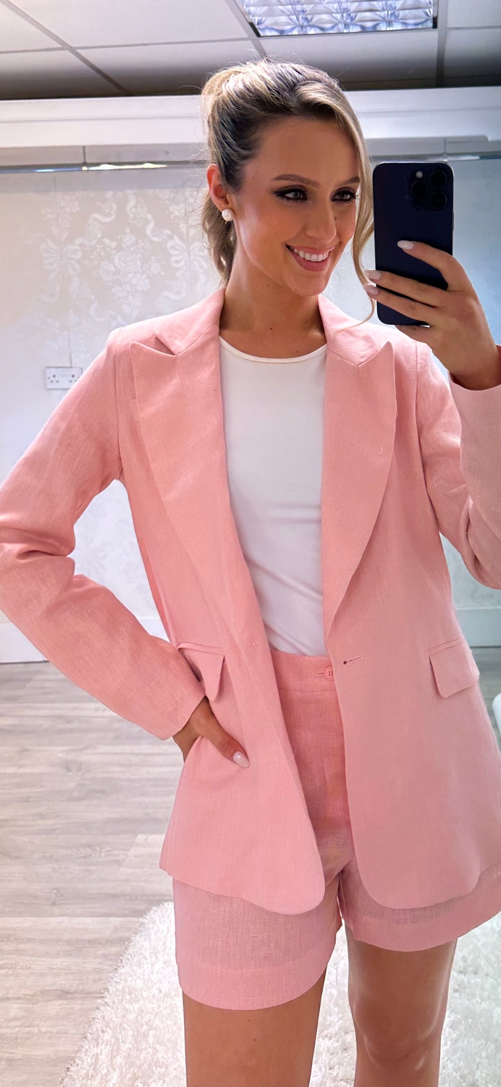 Pink Linen Set