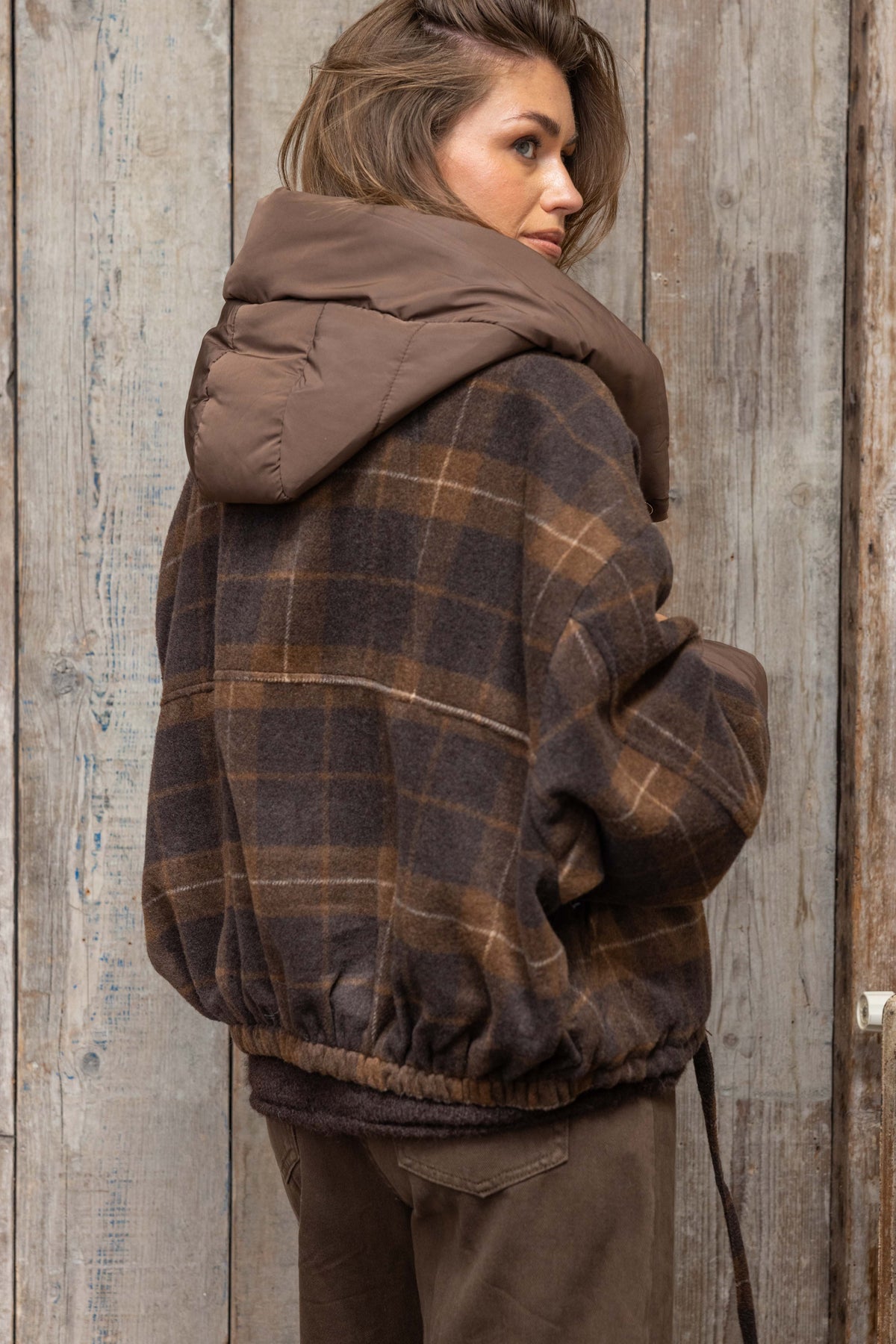 Tartan Hooded Jacket