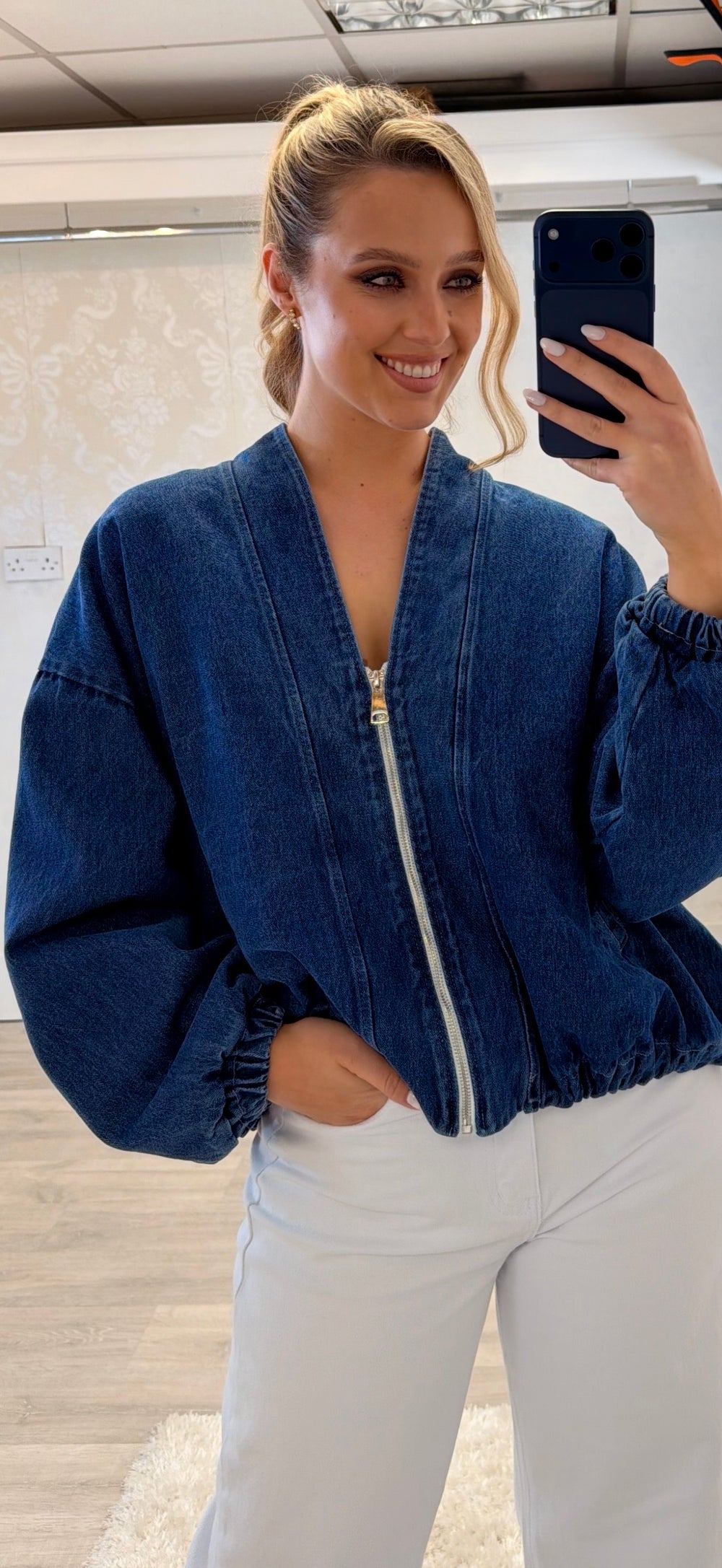 Zip Denim Jacket