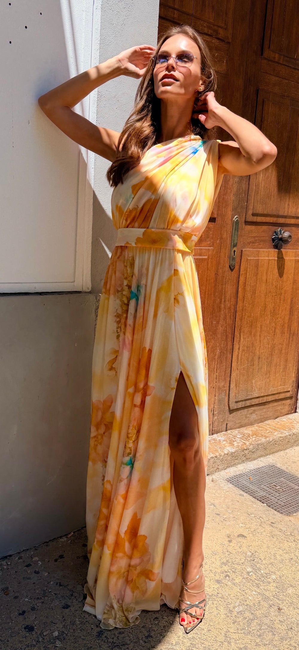 Lemon Floral Maxi