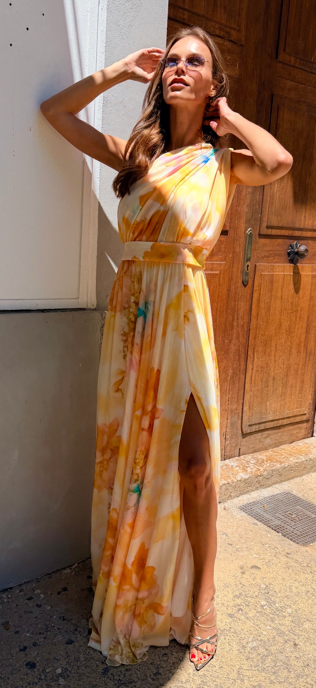 Lemon Floral Maxi