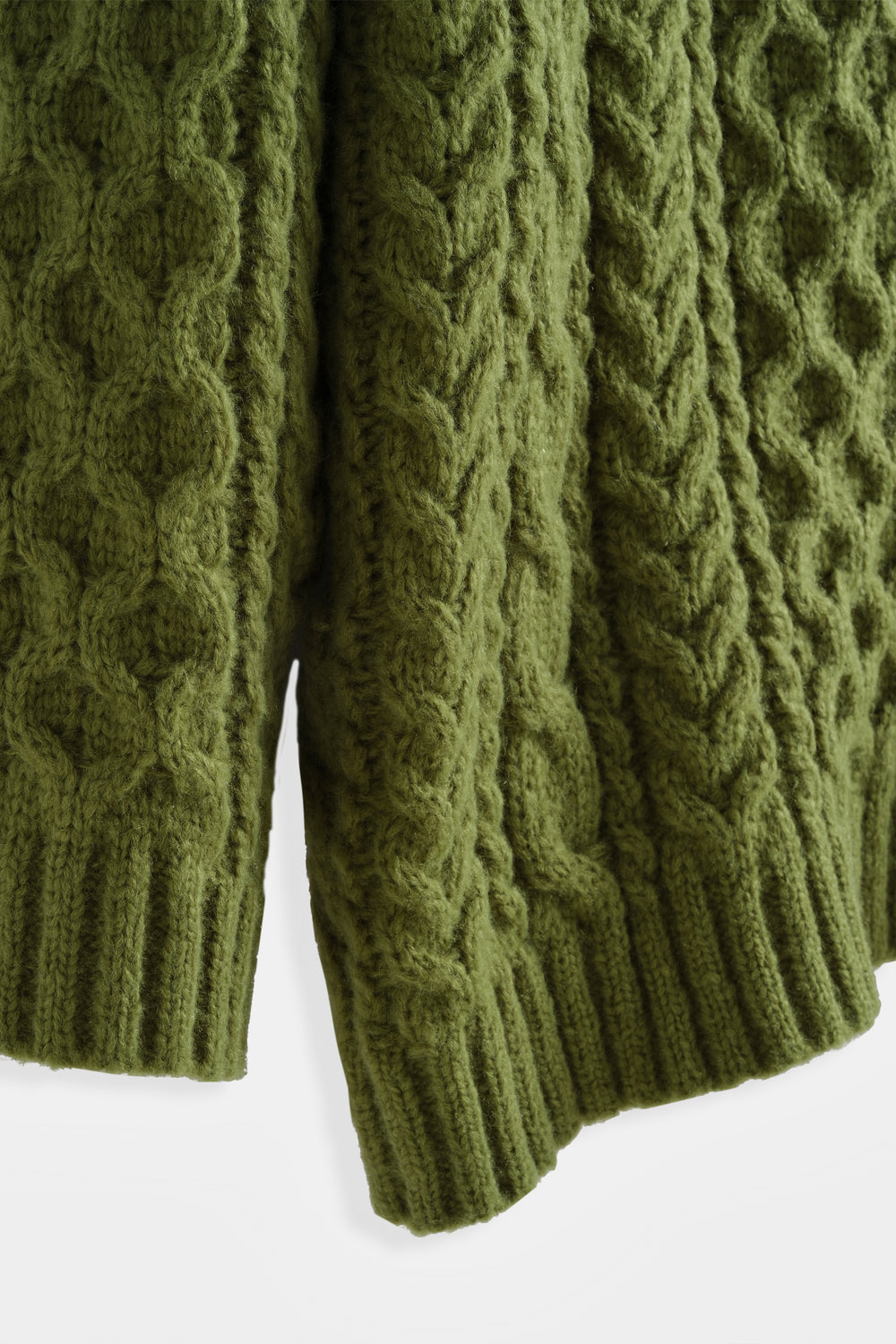 Khaki Cable Jumper