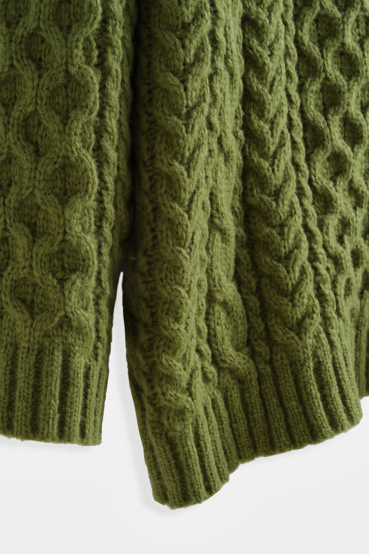 Khaki Cable Jumper