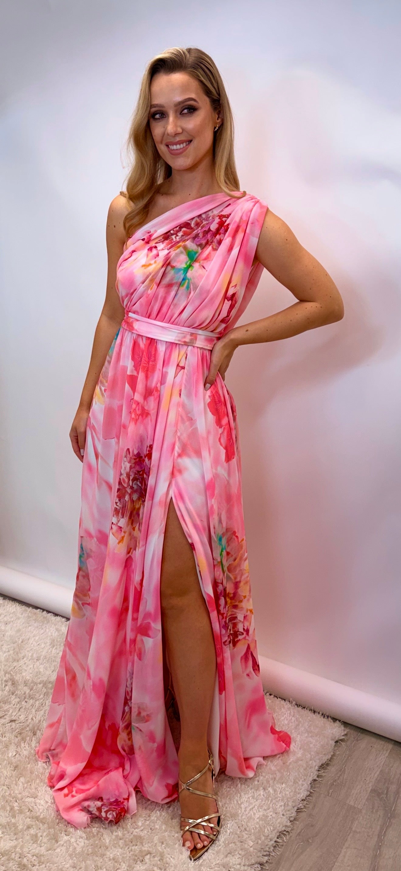Pink Floral Maxi