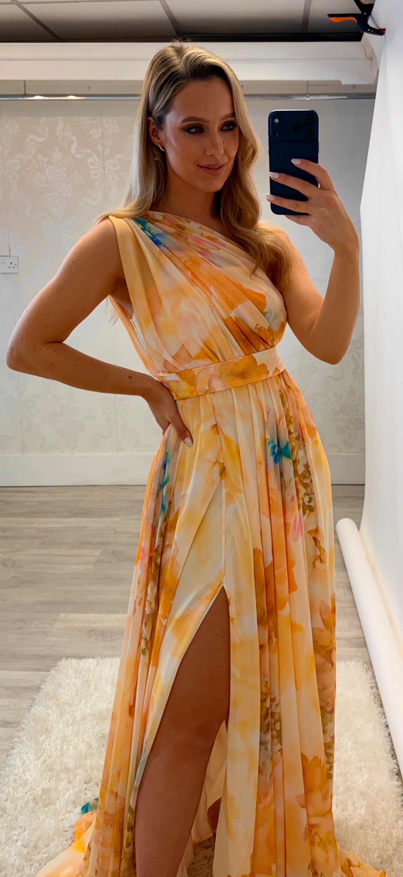 Lemon Floral Maxi