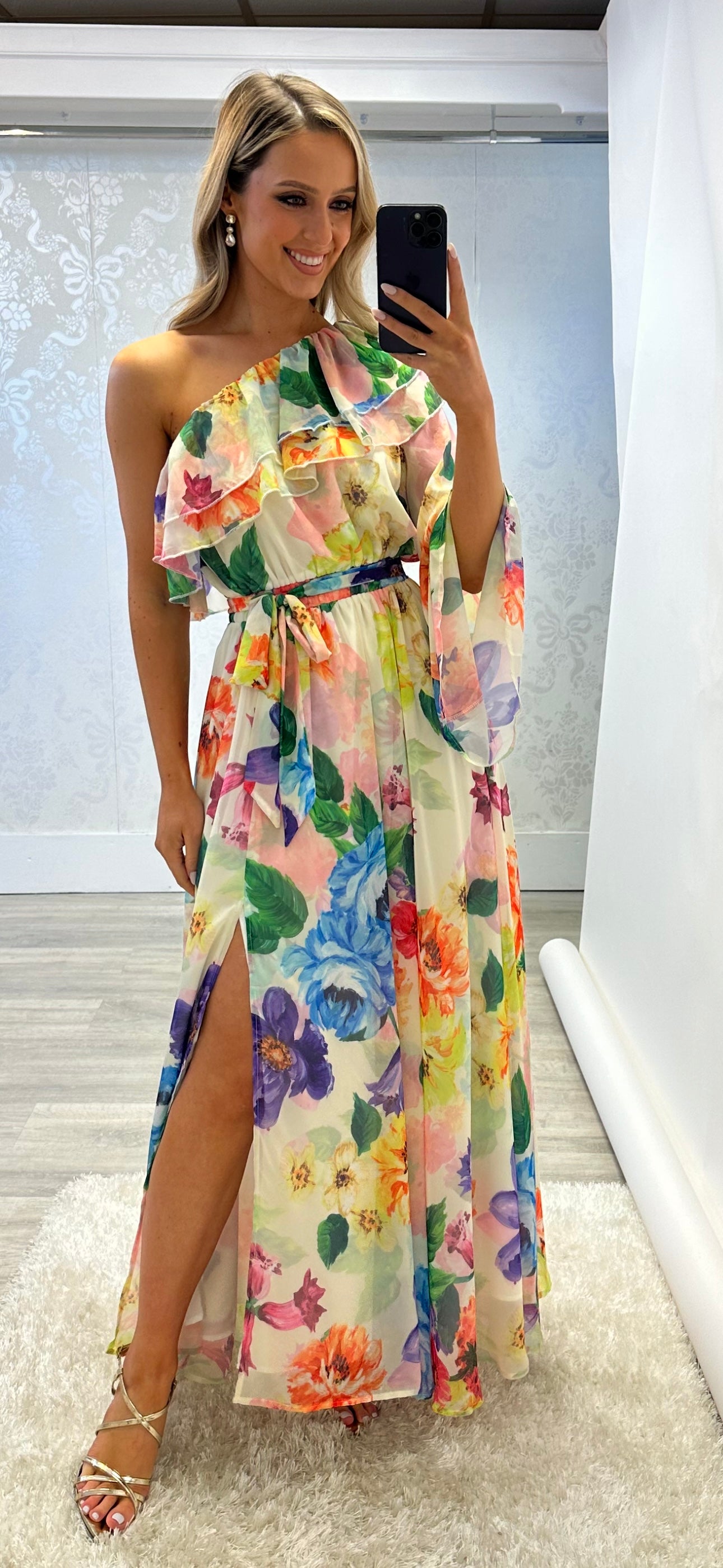 Purple Floral Dress