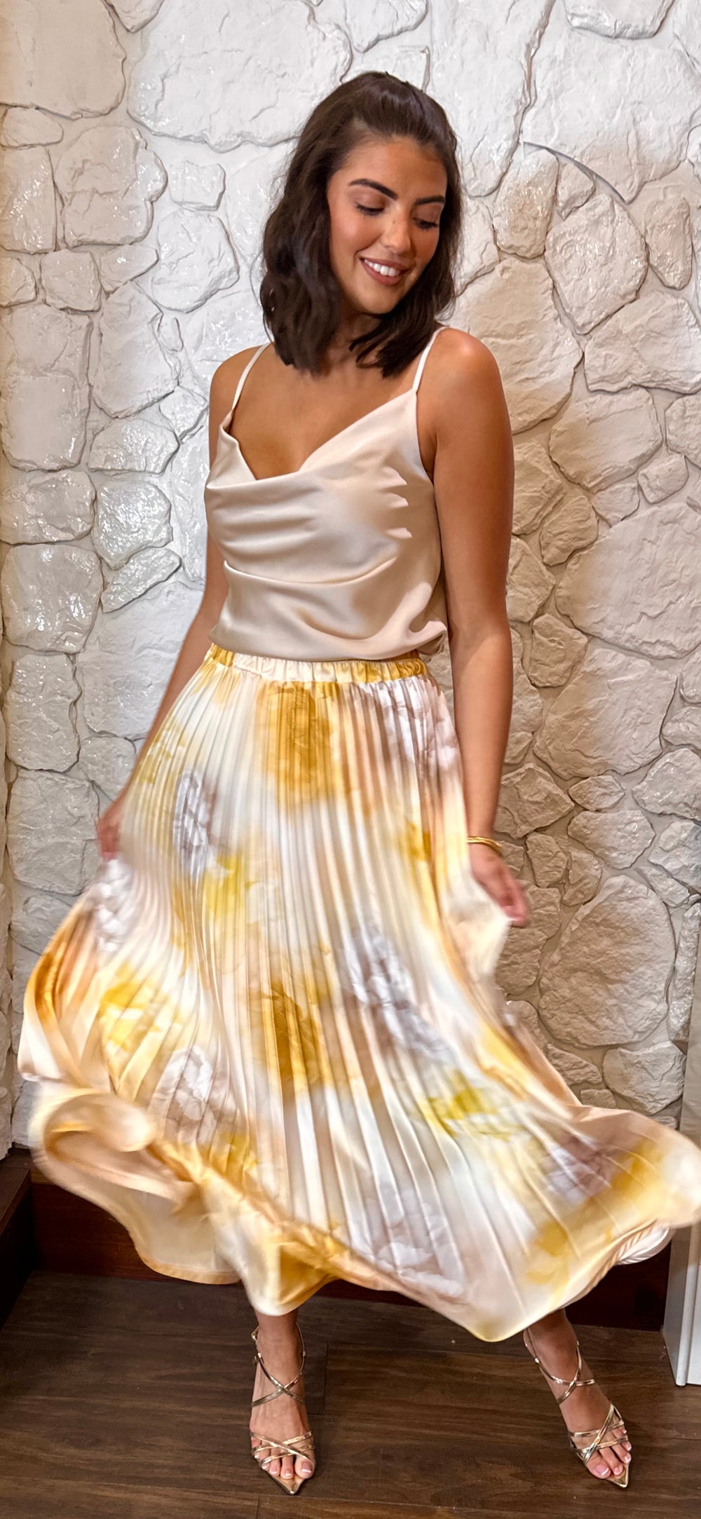 Lemon Print Skirt