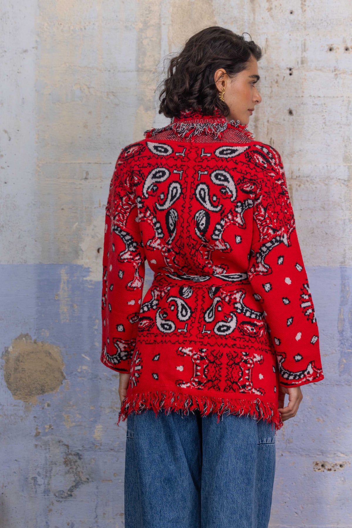 Red Wrap Cardi