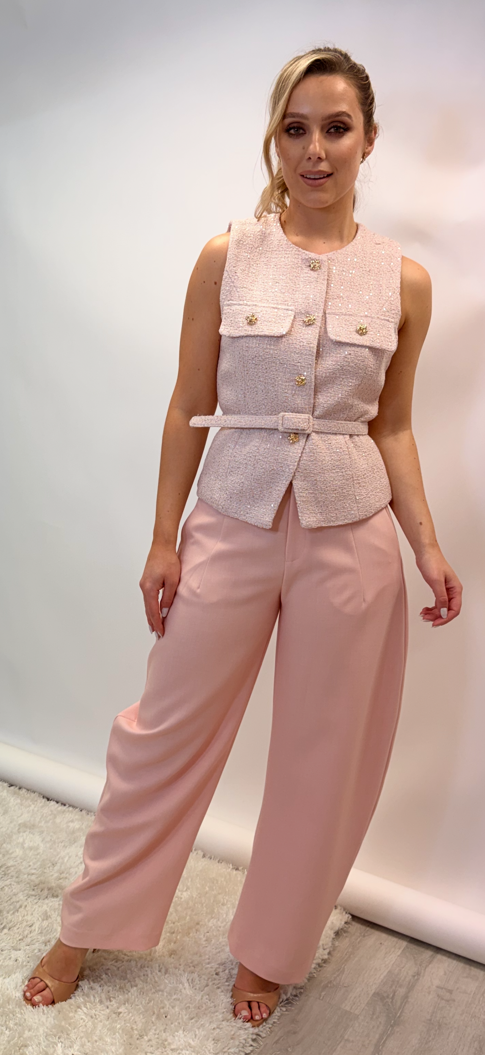 Pink Barrel Pants