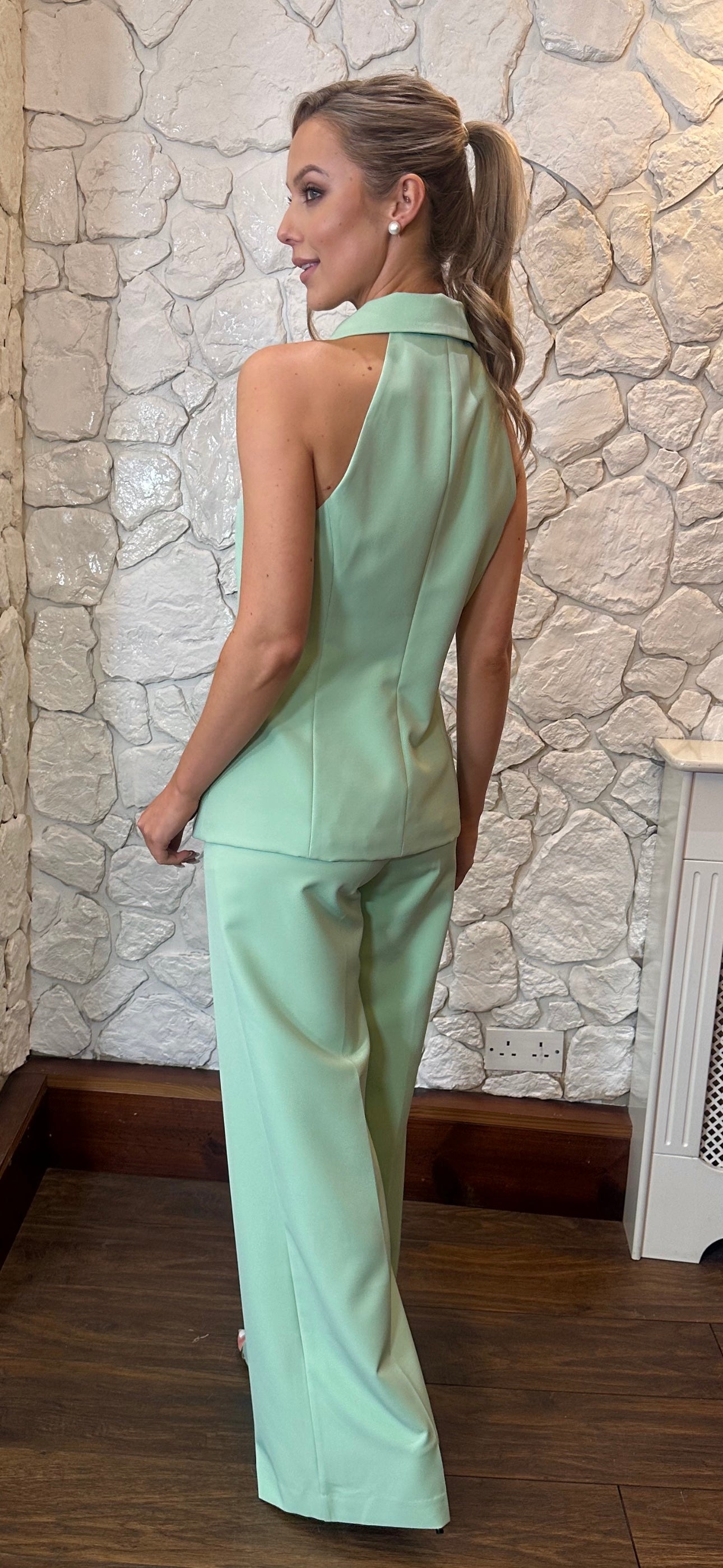 Mint Halter Suit