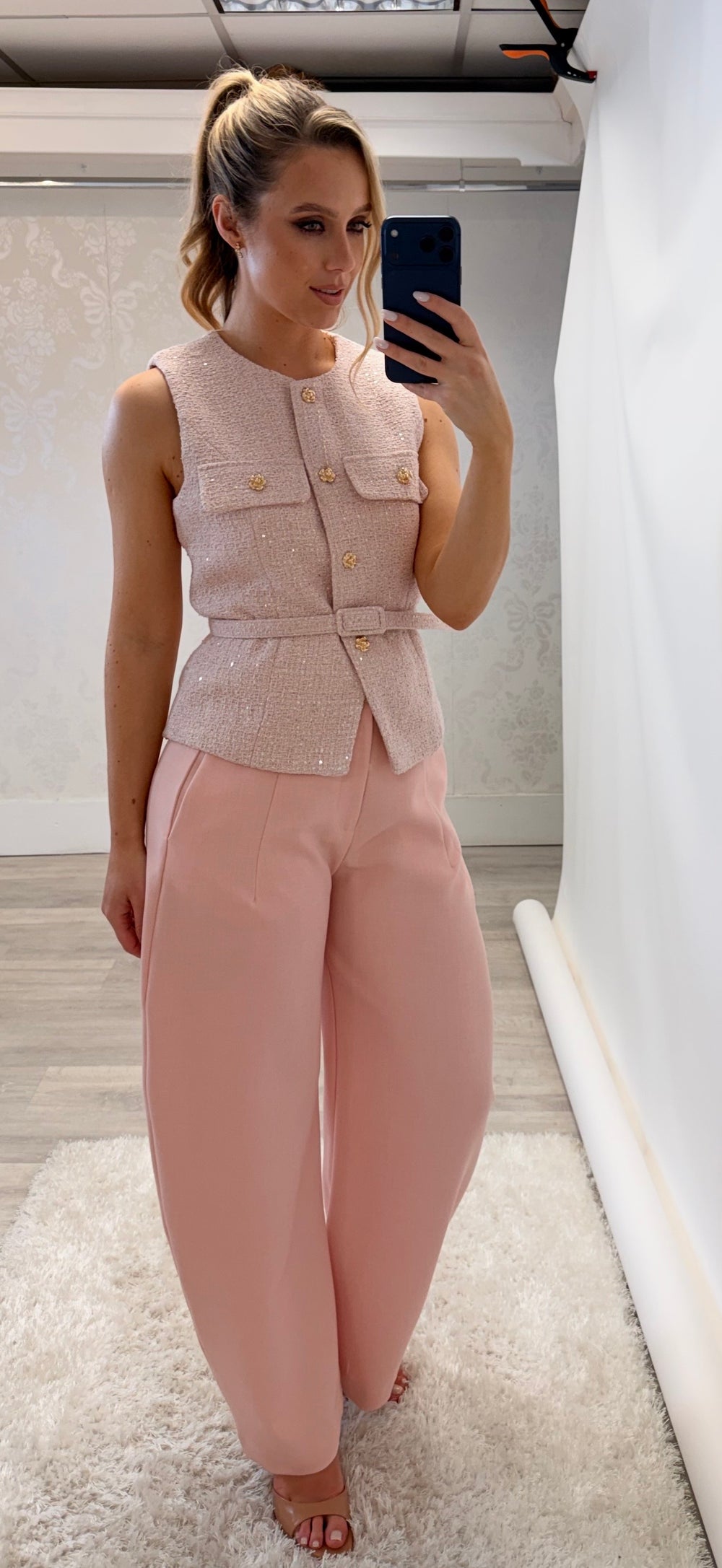 Pink Barrel Pants